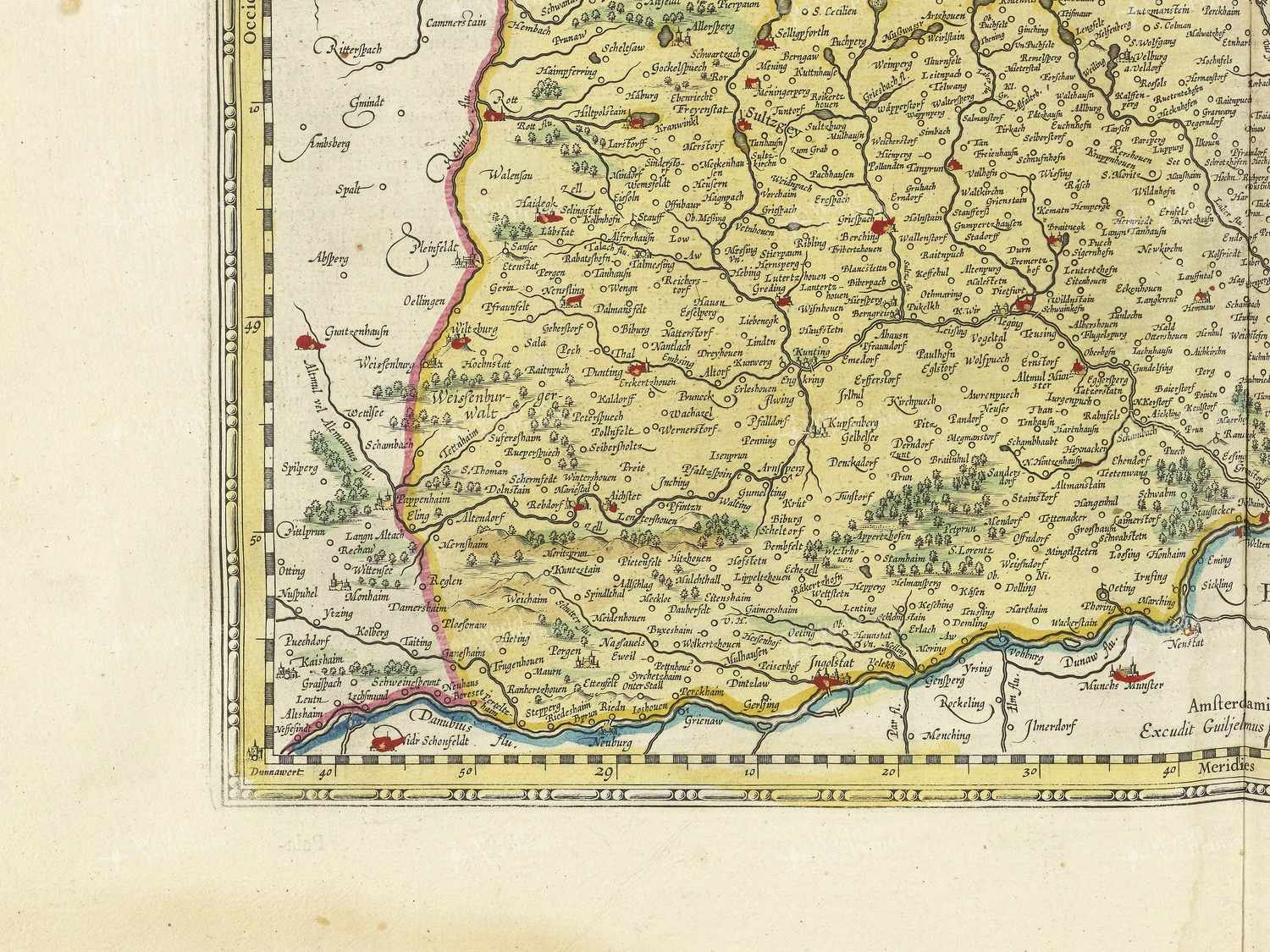 Map bottom left quadrant