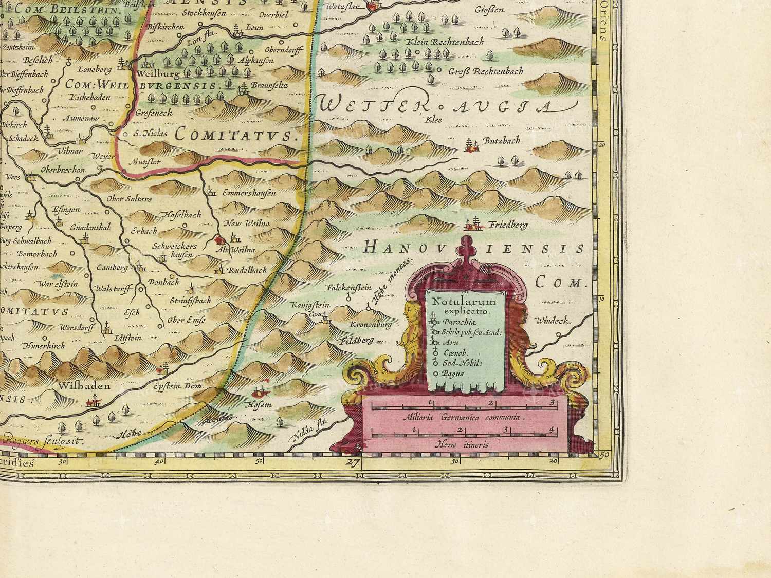 Map bottom right quadrant