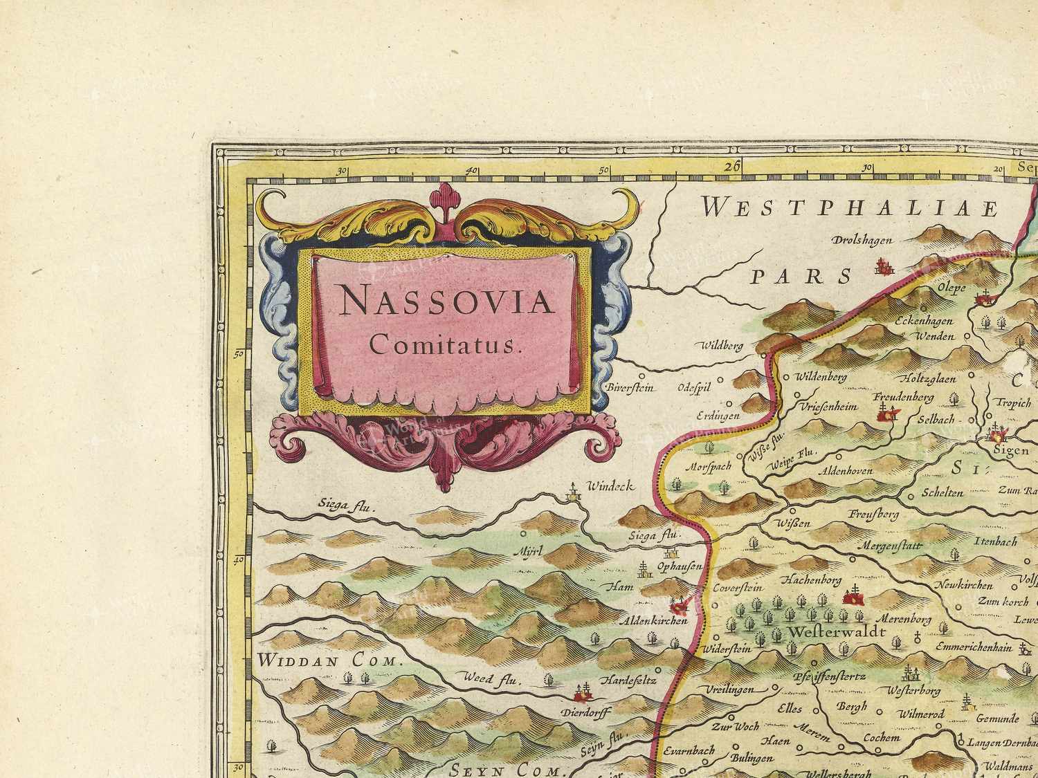 Map top left quadrant