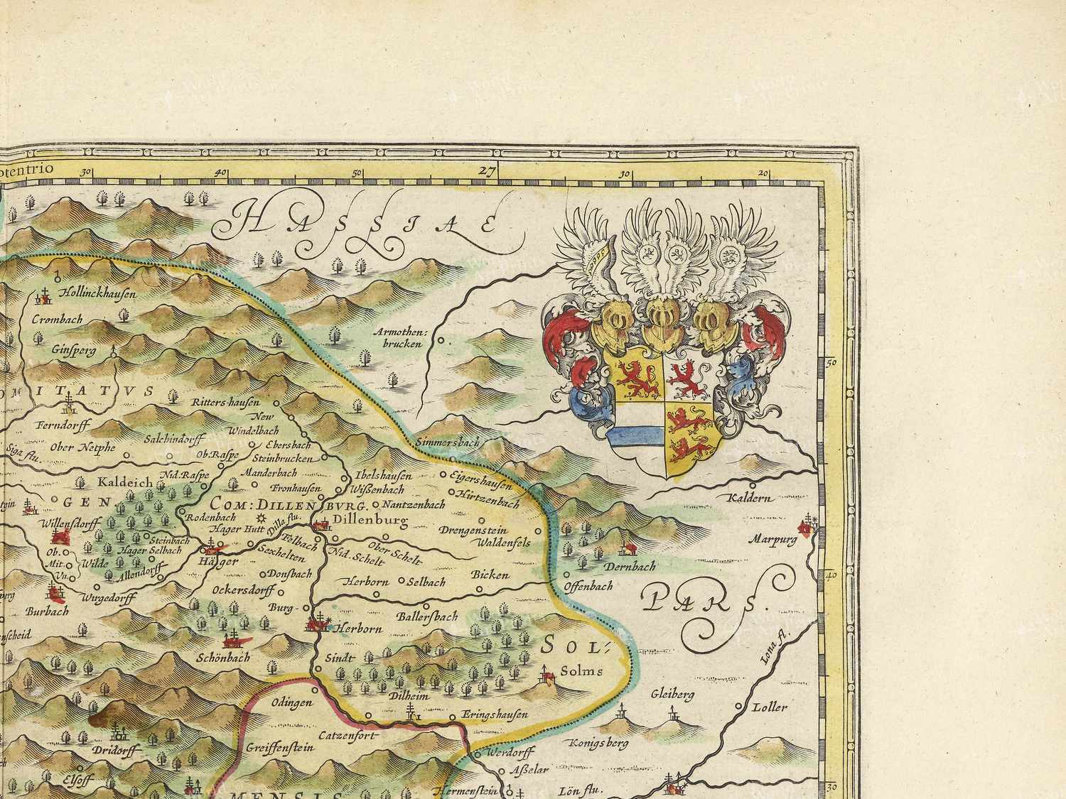 Map top right quadrant