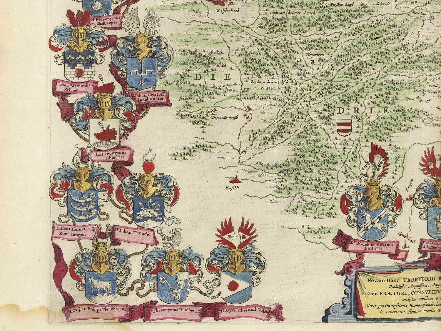 Map bottom left quadrant