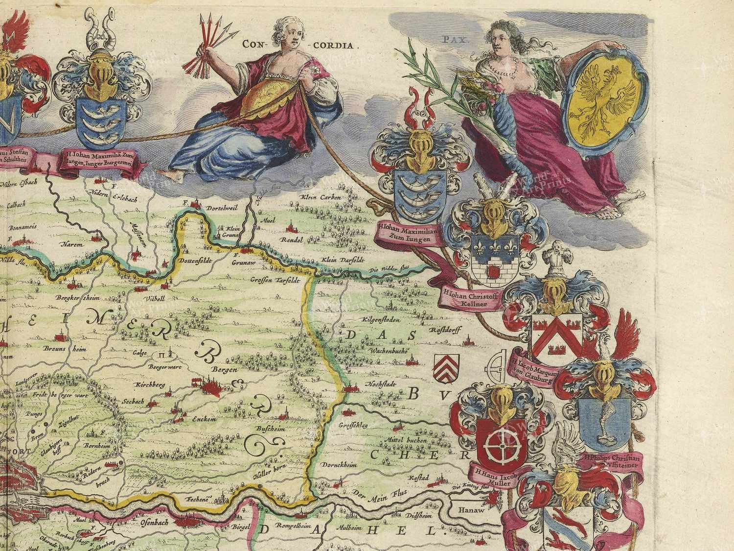 Map top right quadrant