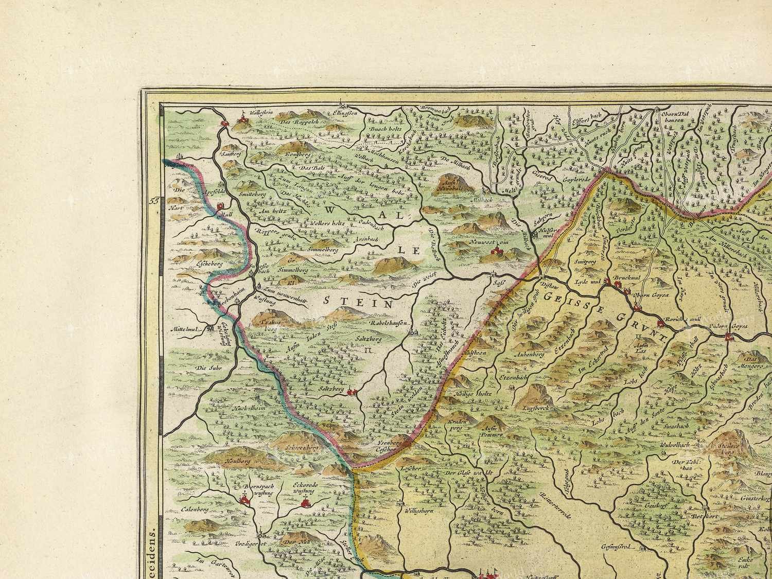 Map top left quadrant