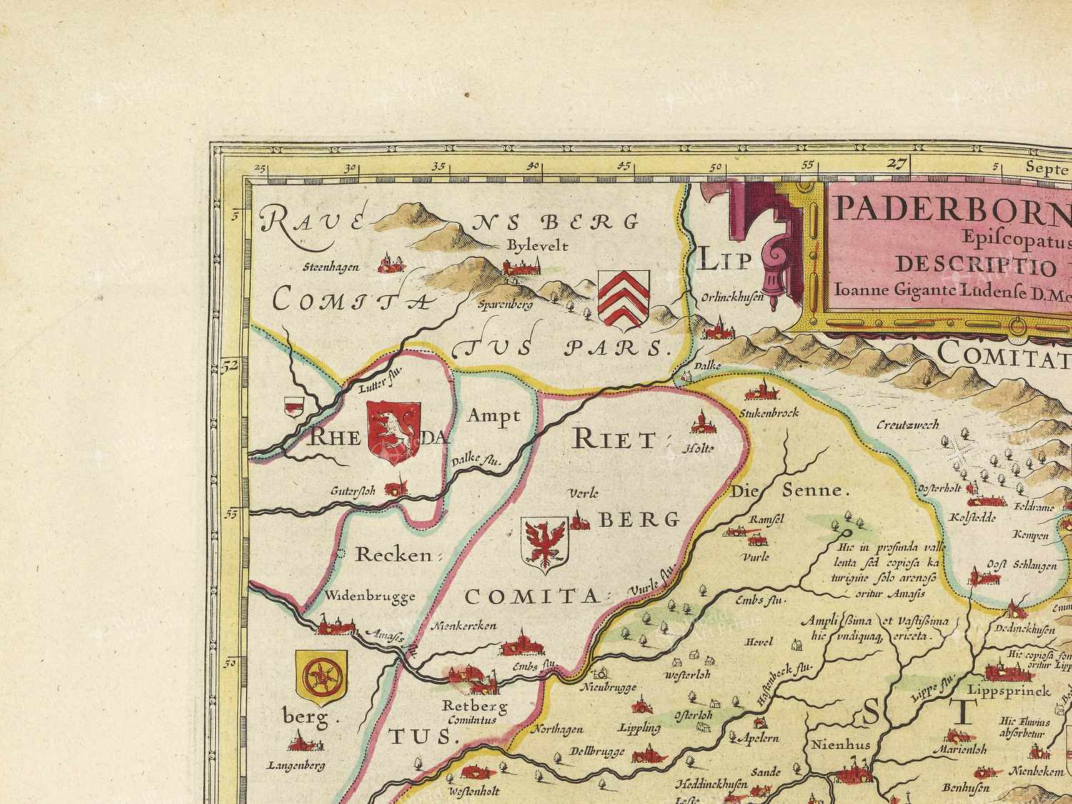 Map top left quadrant