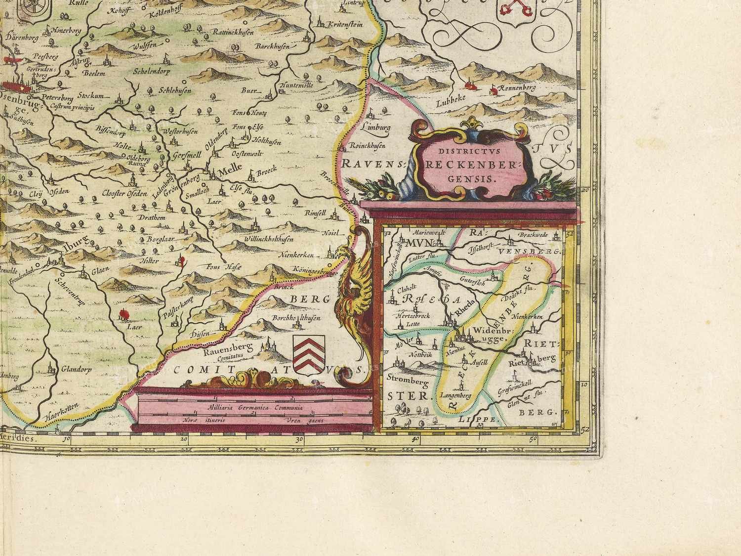 Map bottom right quadrant
