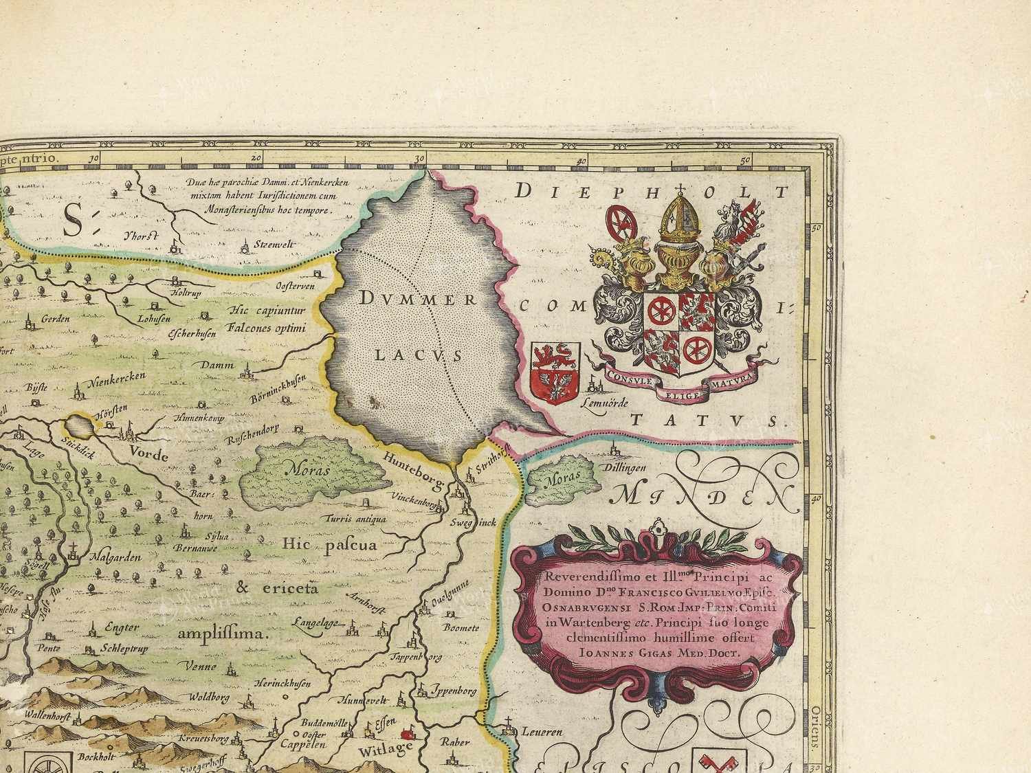 Map top right quadrant