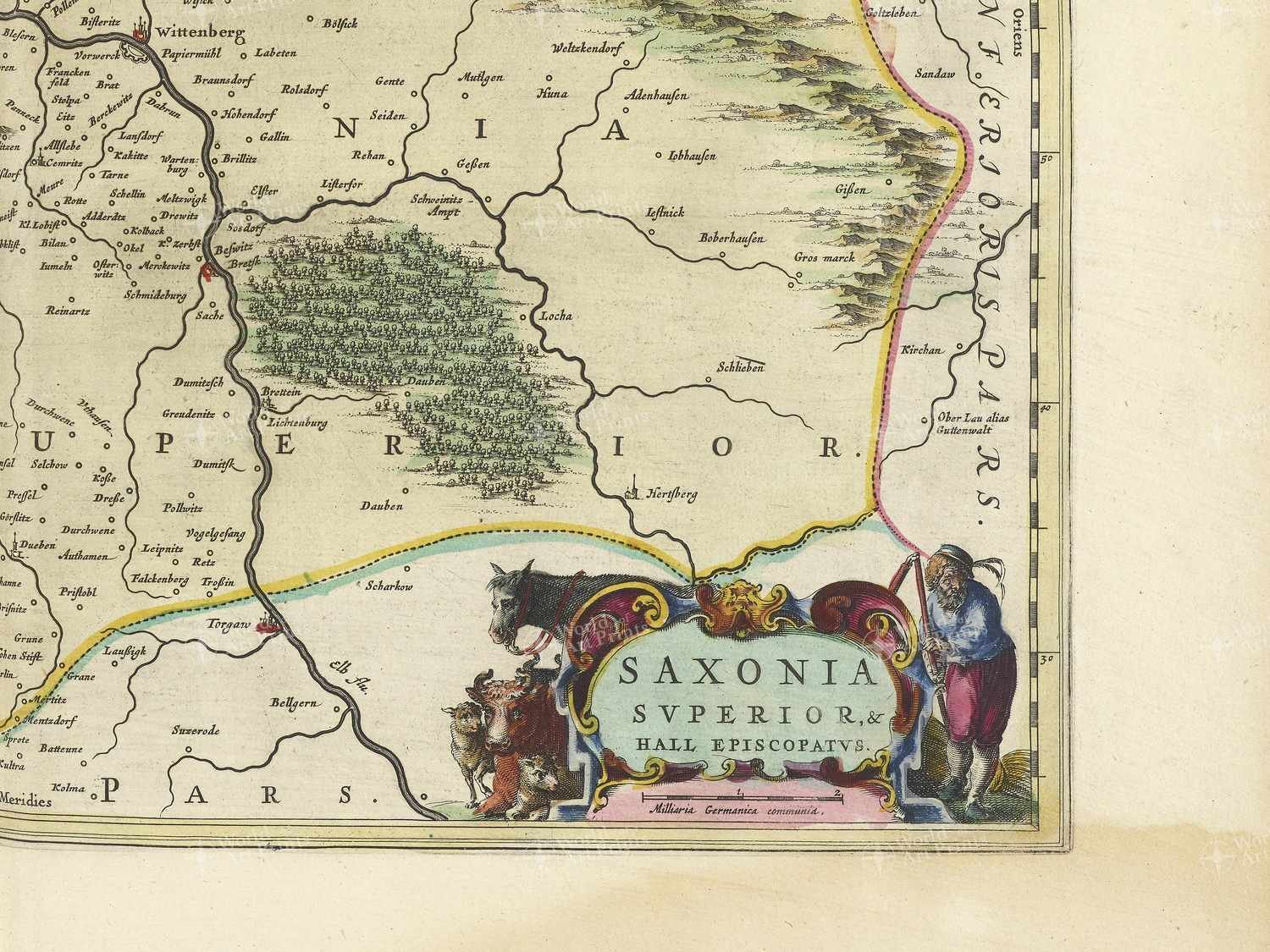 Map bottom right quadrant