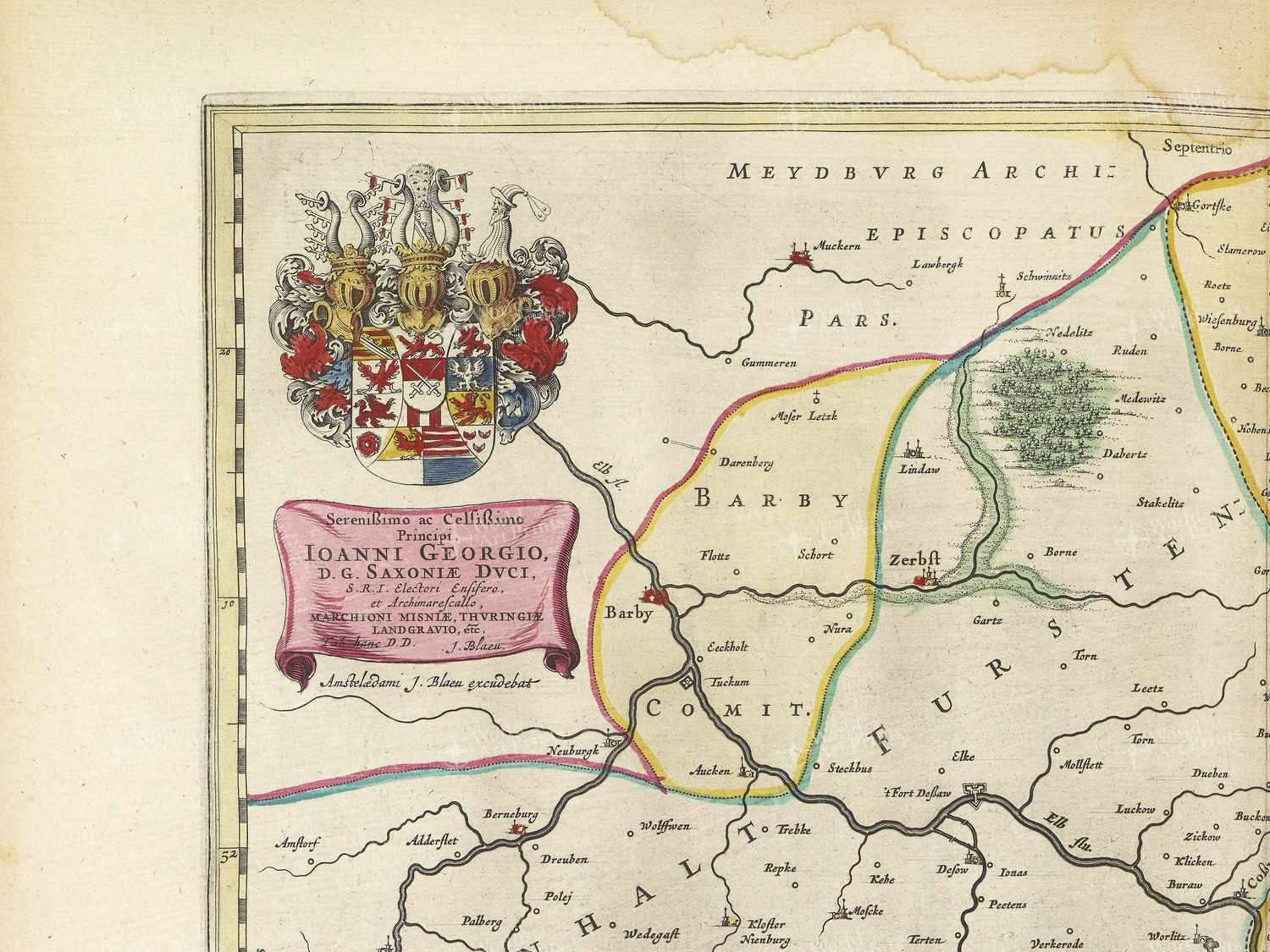 Map top left quadrant
