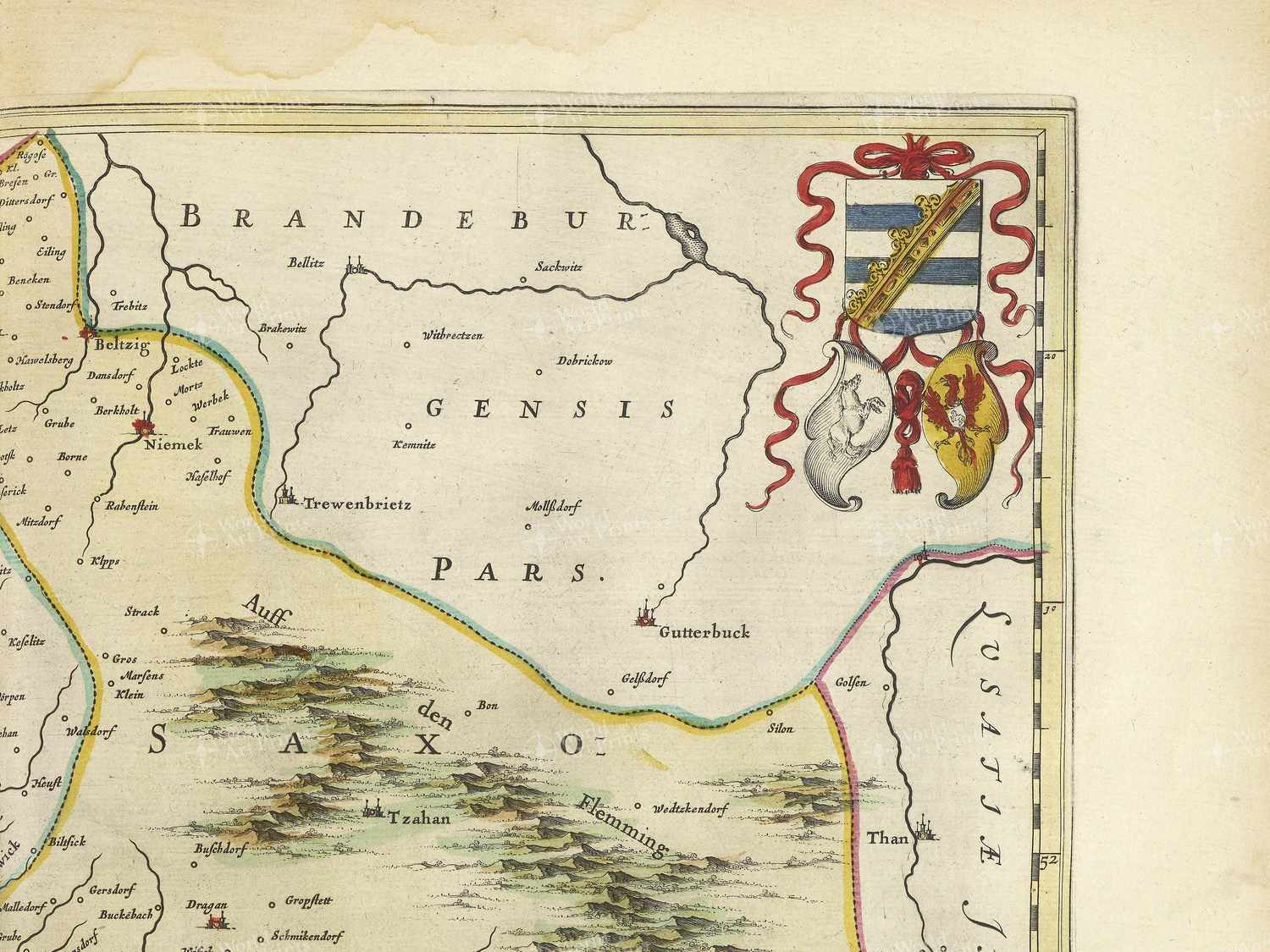 Map top right quadrant