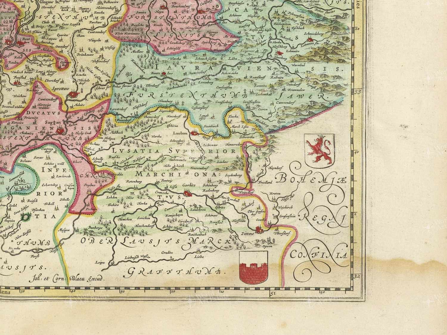 Map bottom right quadrant