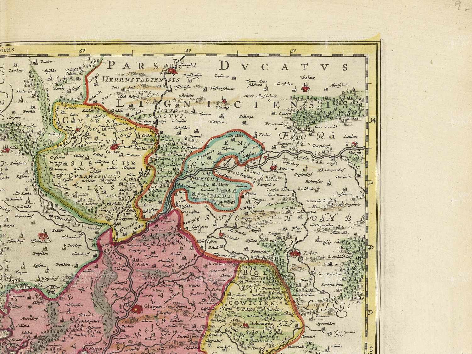 Map top right quadrant