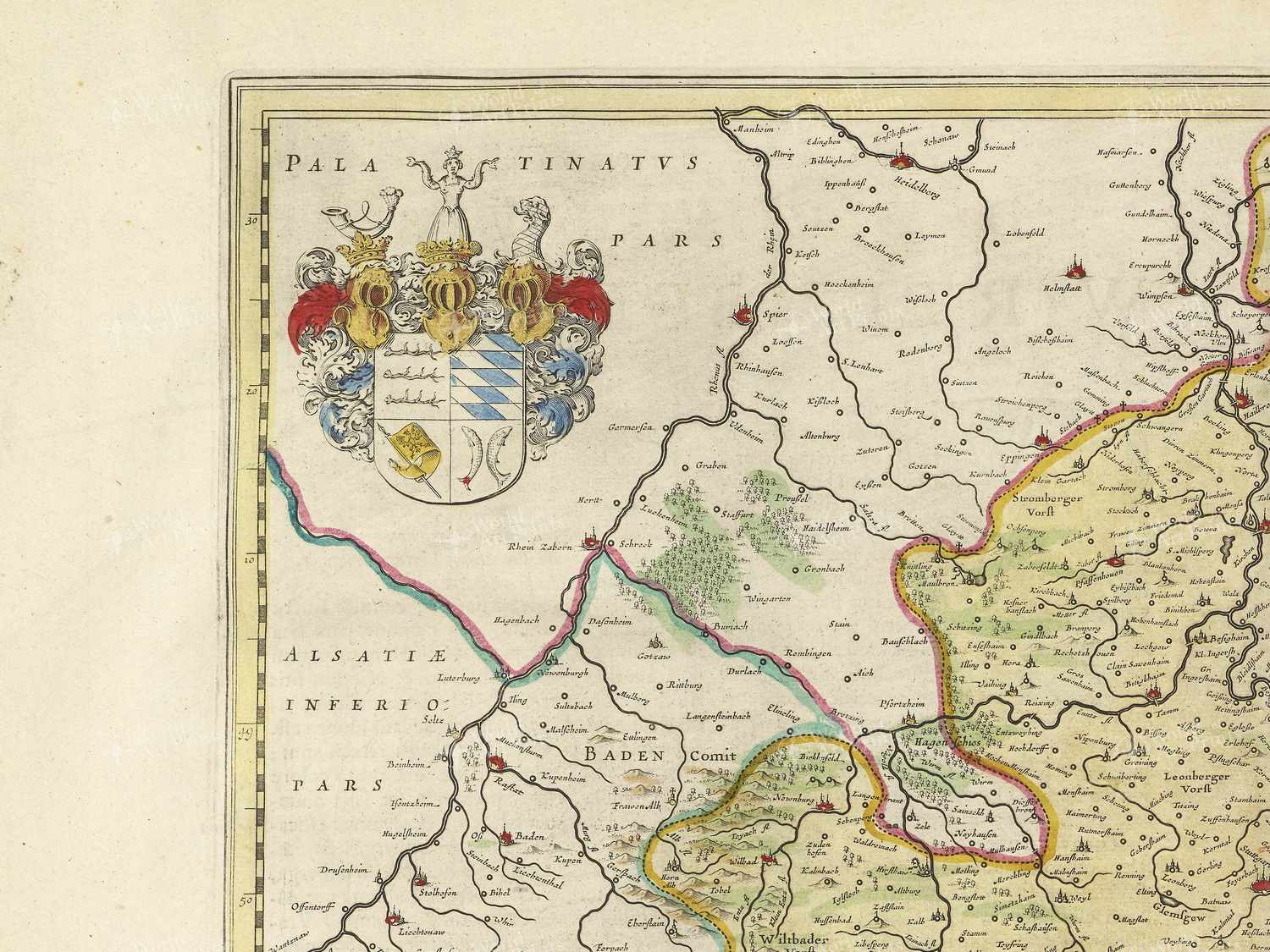 Map top left quadrant