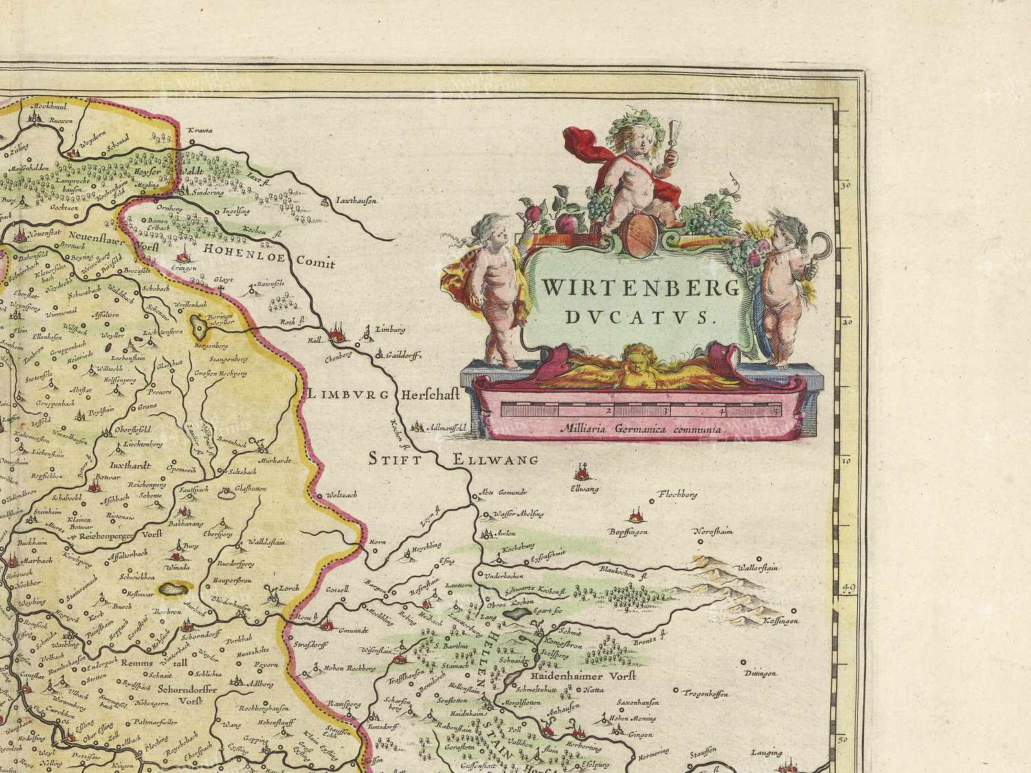 Map top right quadrant