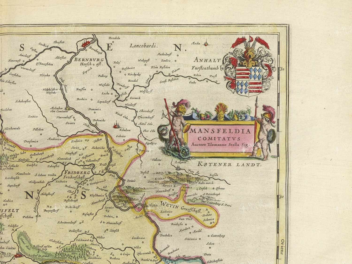 Map top right quadrant
