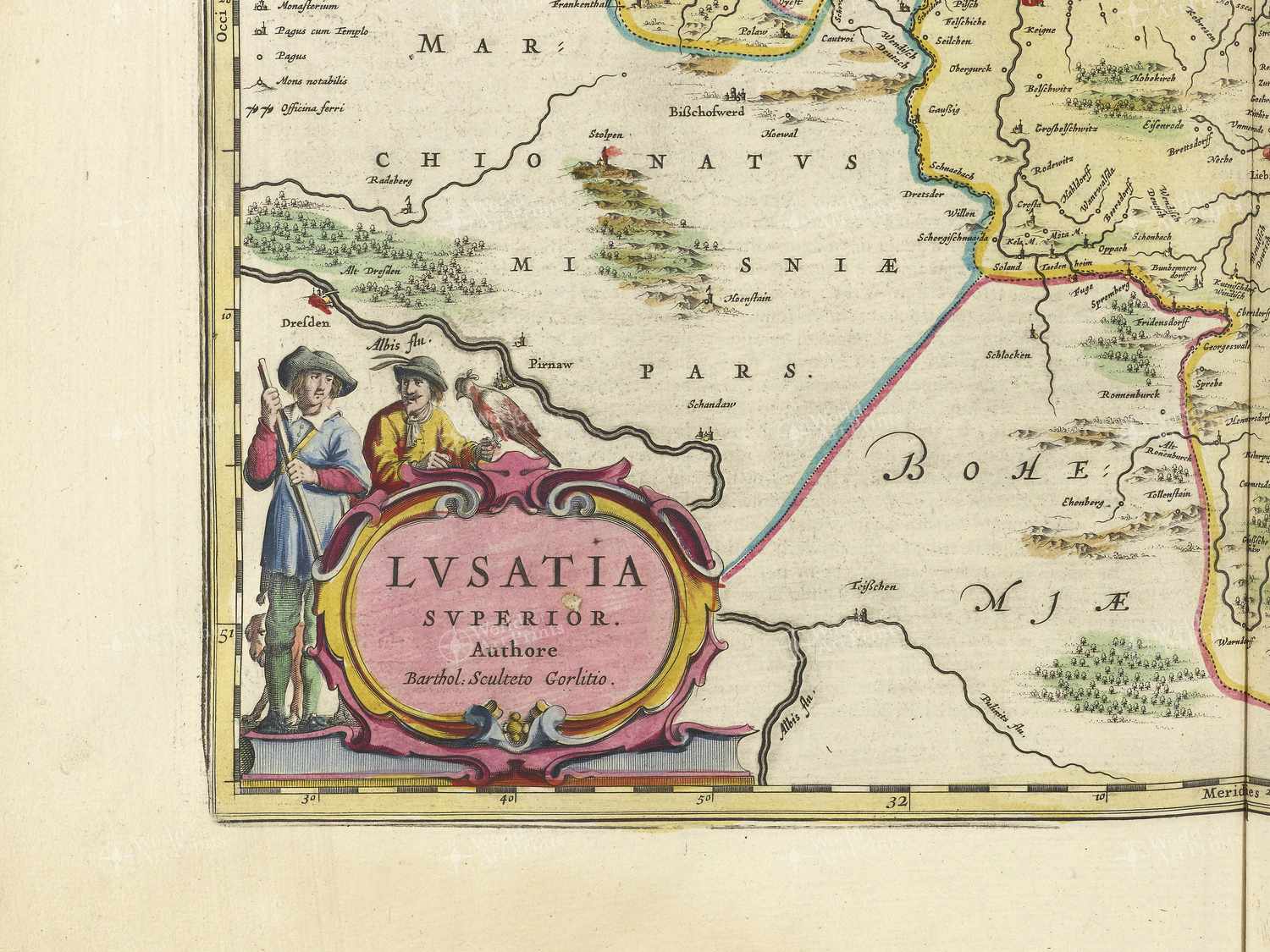 Map bottom left quadrant