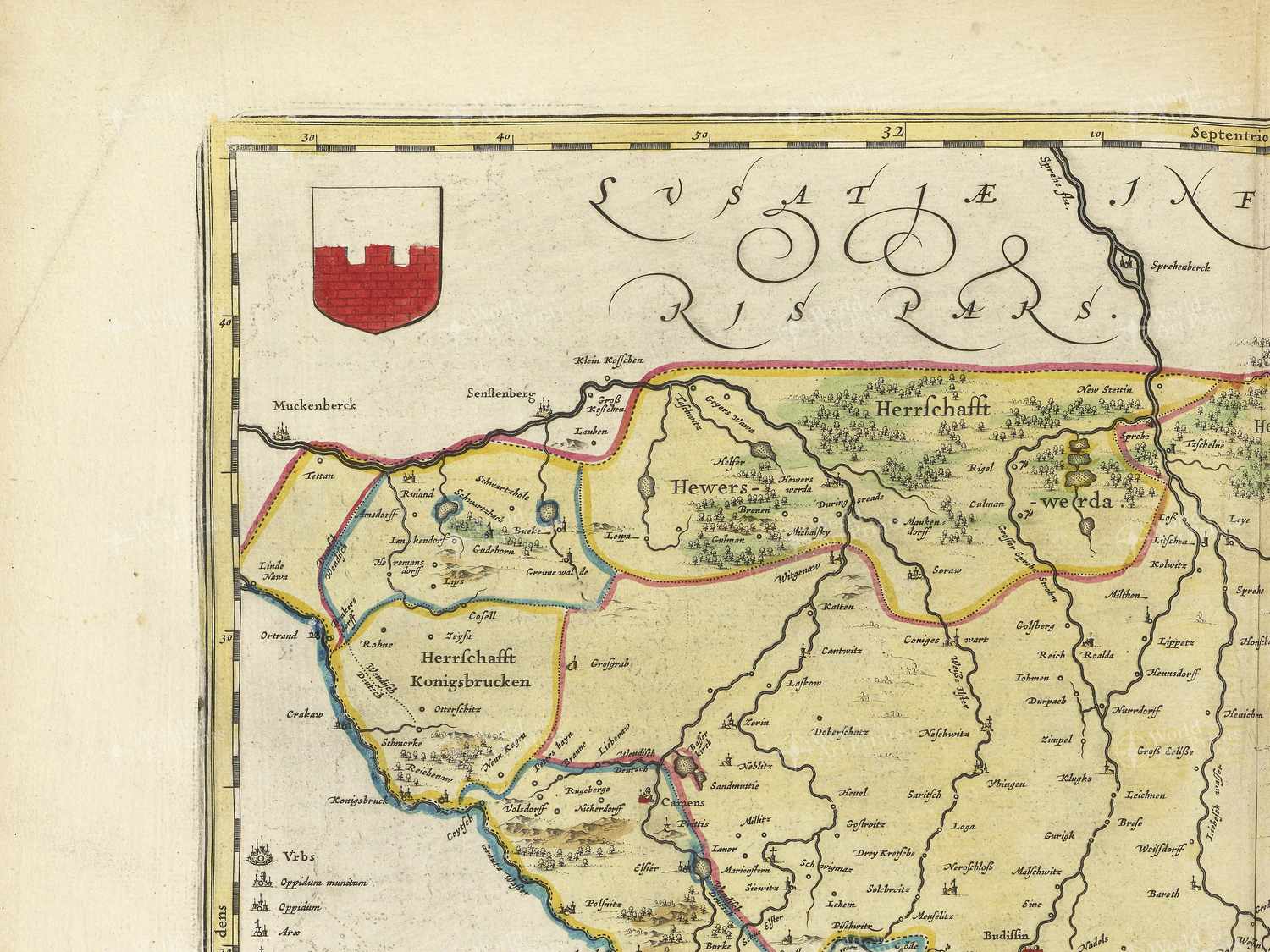 Map top left quadrant
