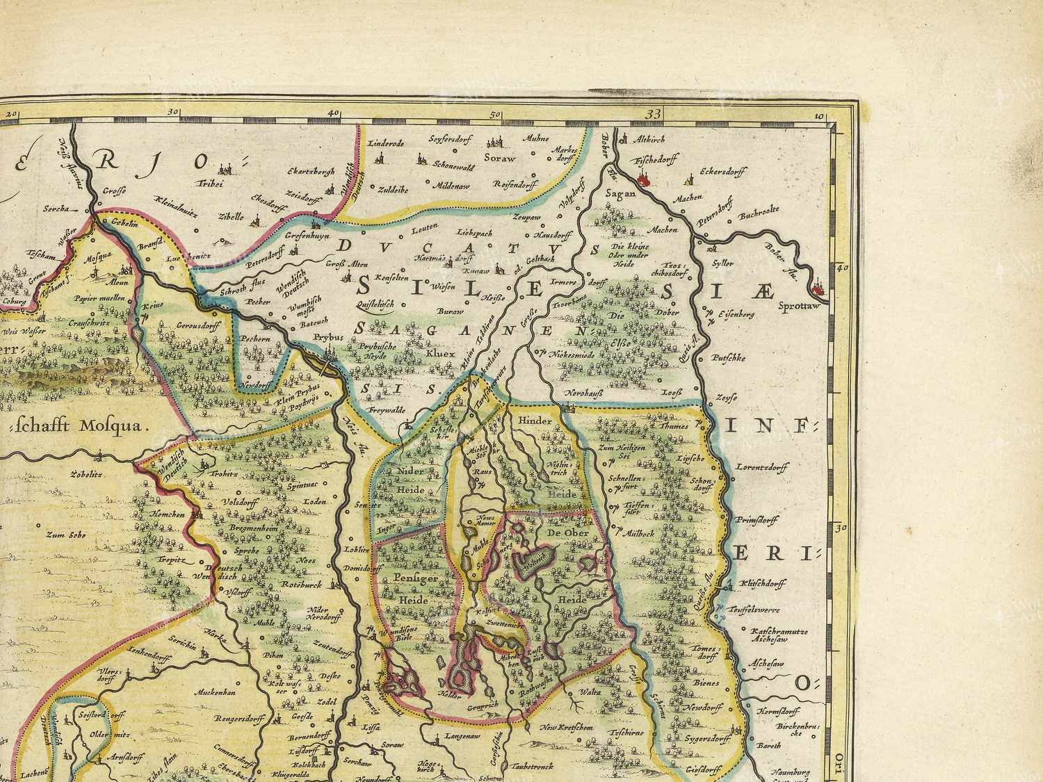 Map top right quadrant