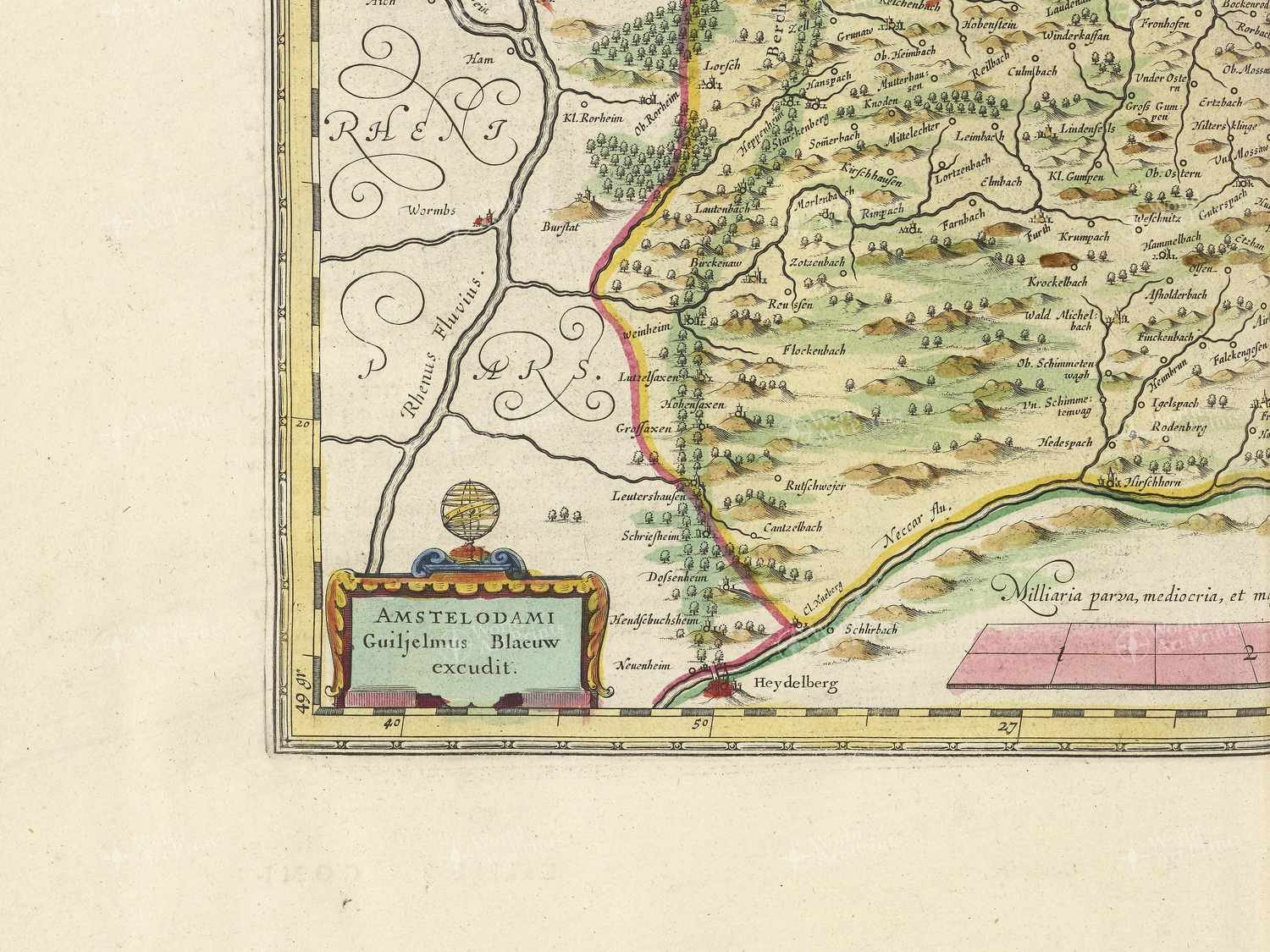Map bottom left quadrant