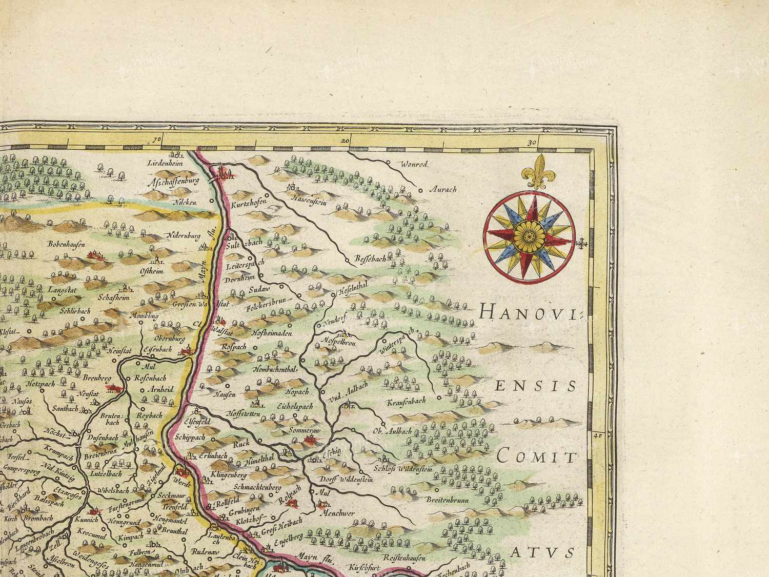 Map top right quadrant