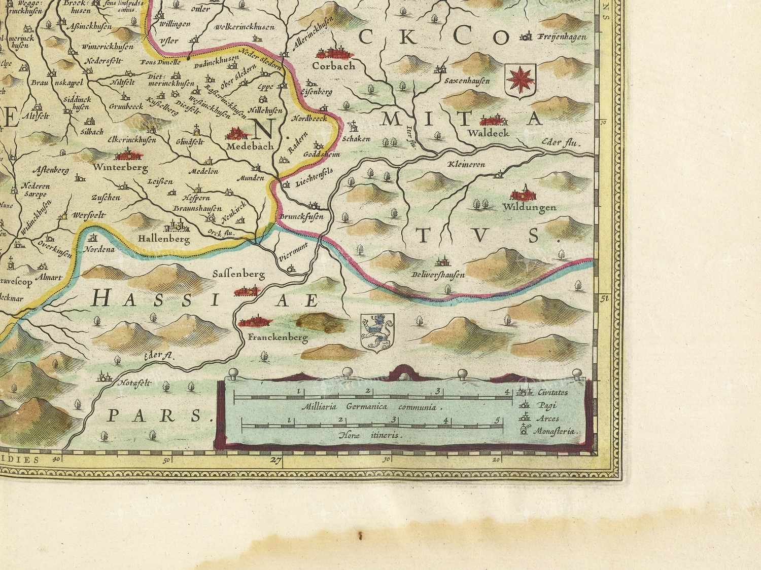 Map bottom right quadrant