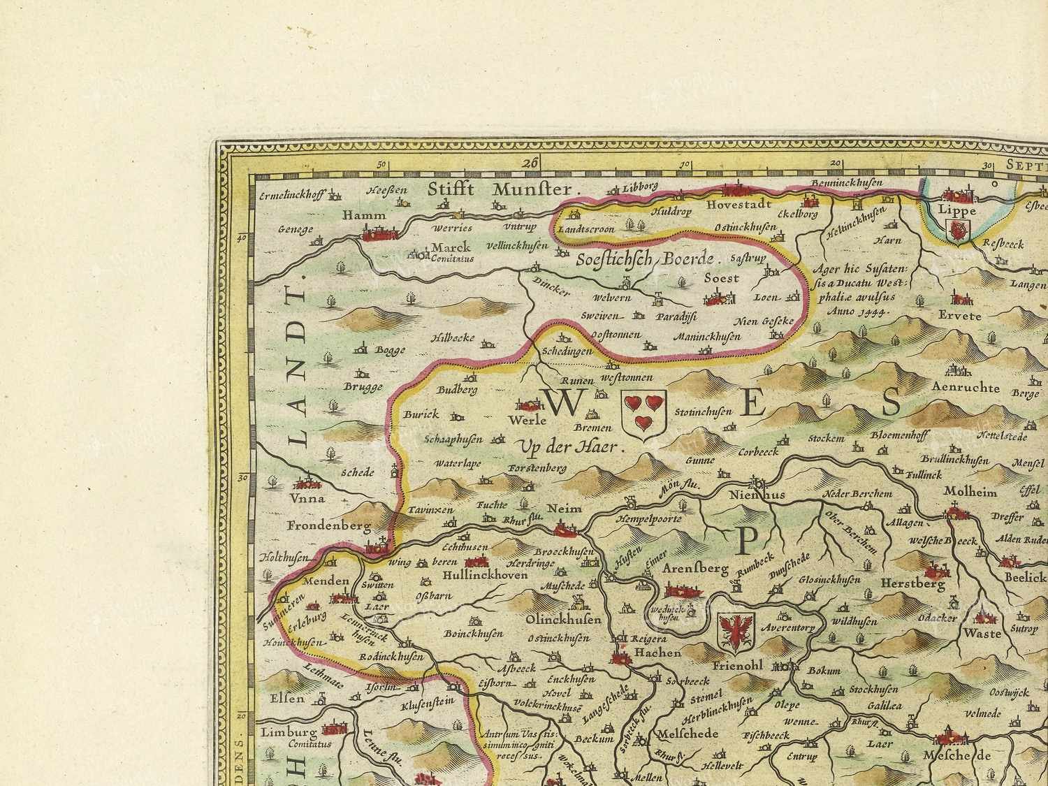 Map top left quadrant