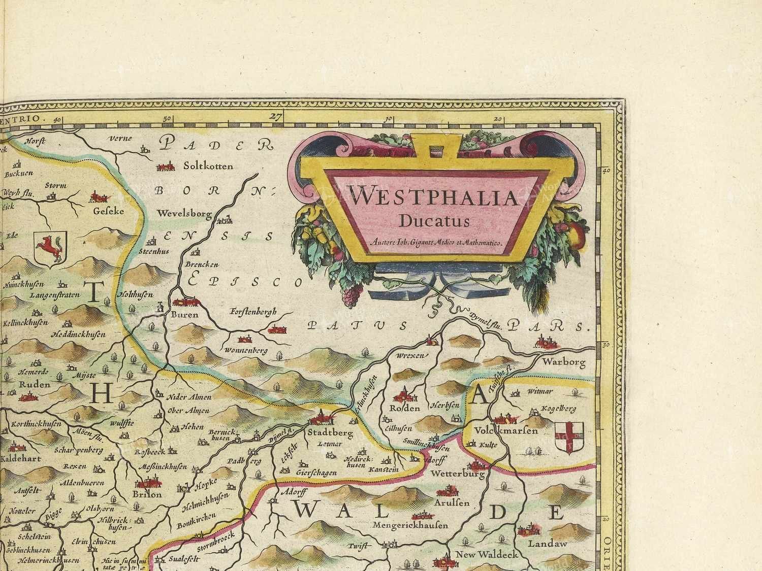 Map top right quadrant