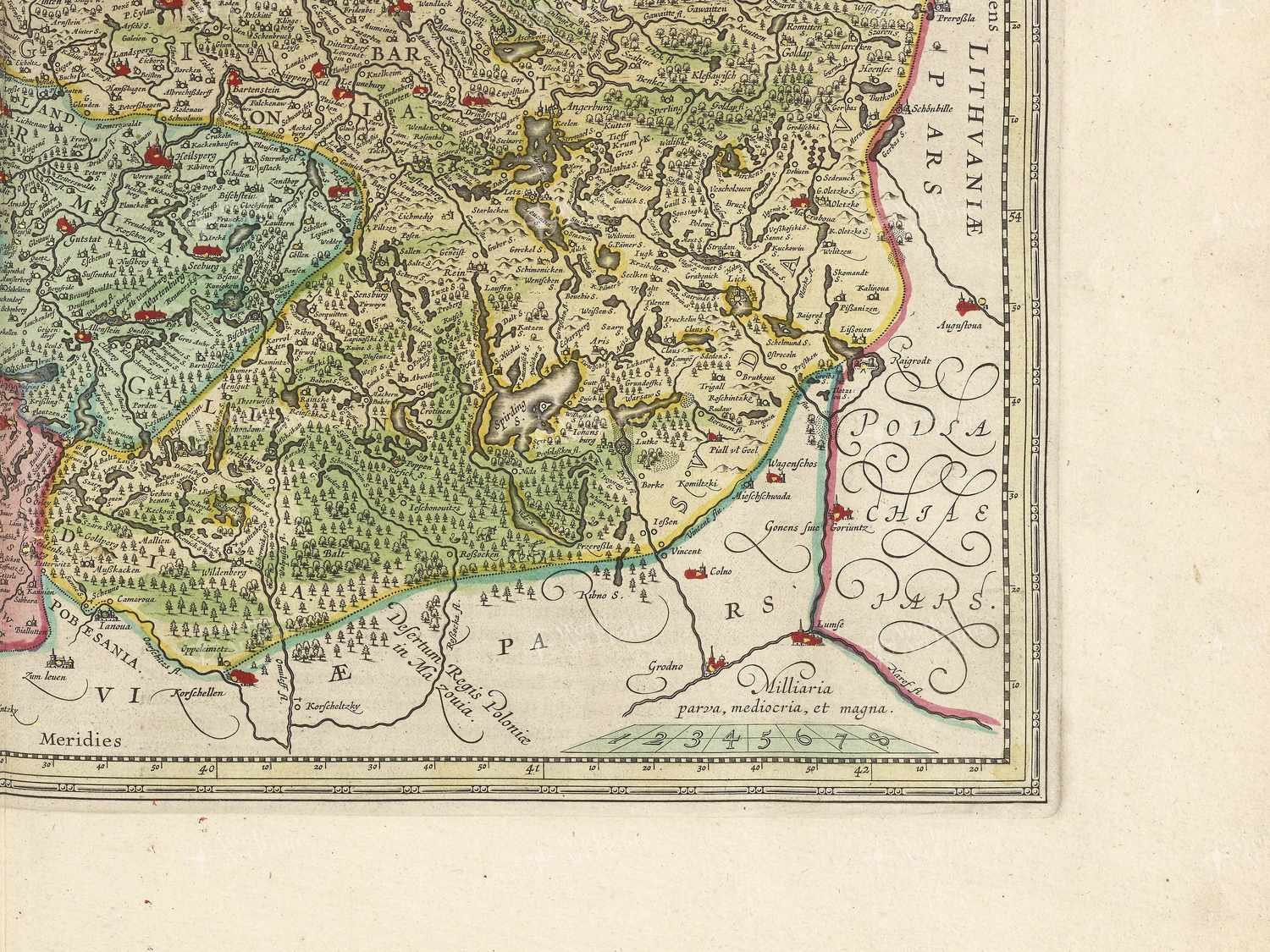 Map bottom right quadrant