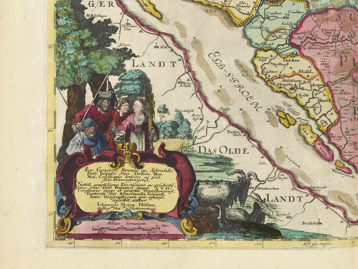 Map bottom left quadrant