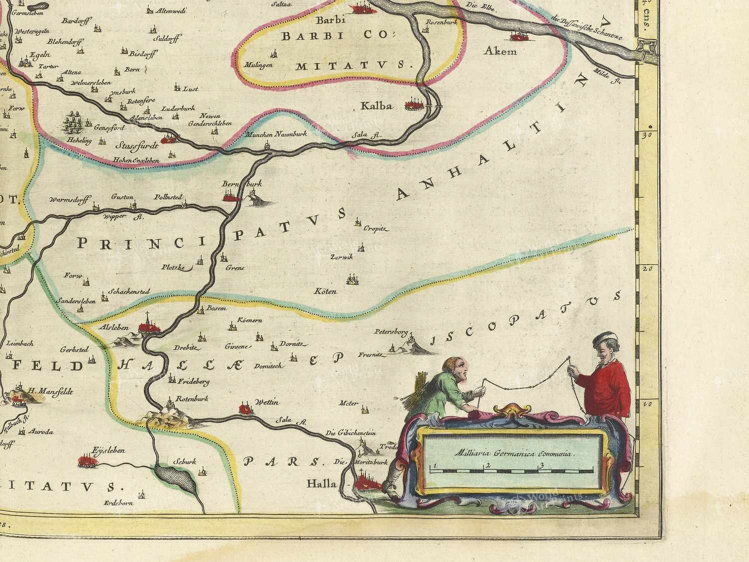 Map bottom right quadrant