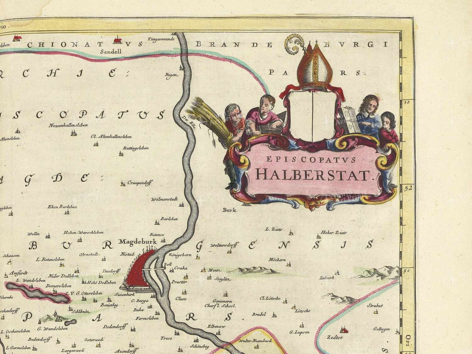Map top right quadrant