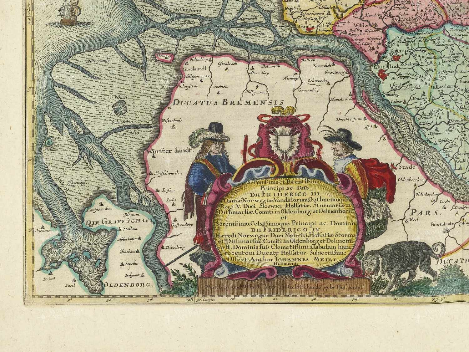 Map bottom left quadrant