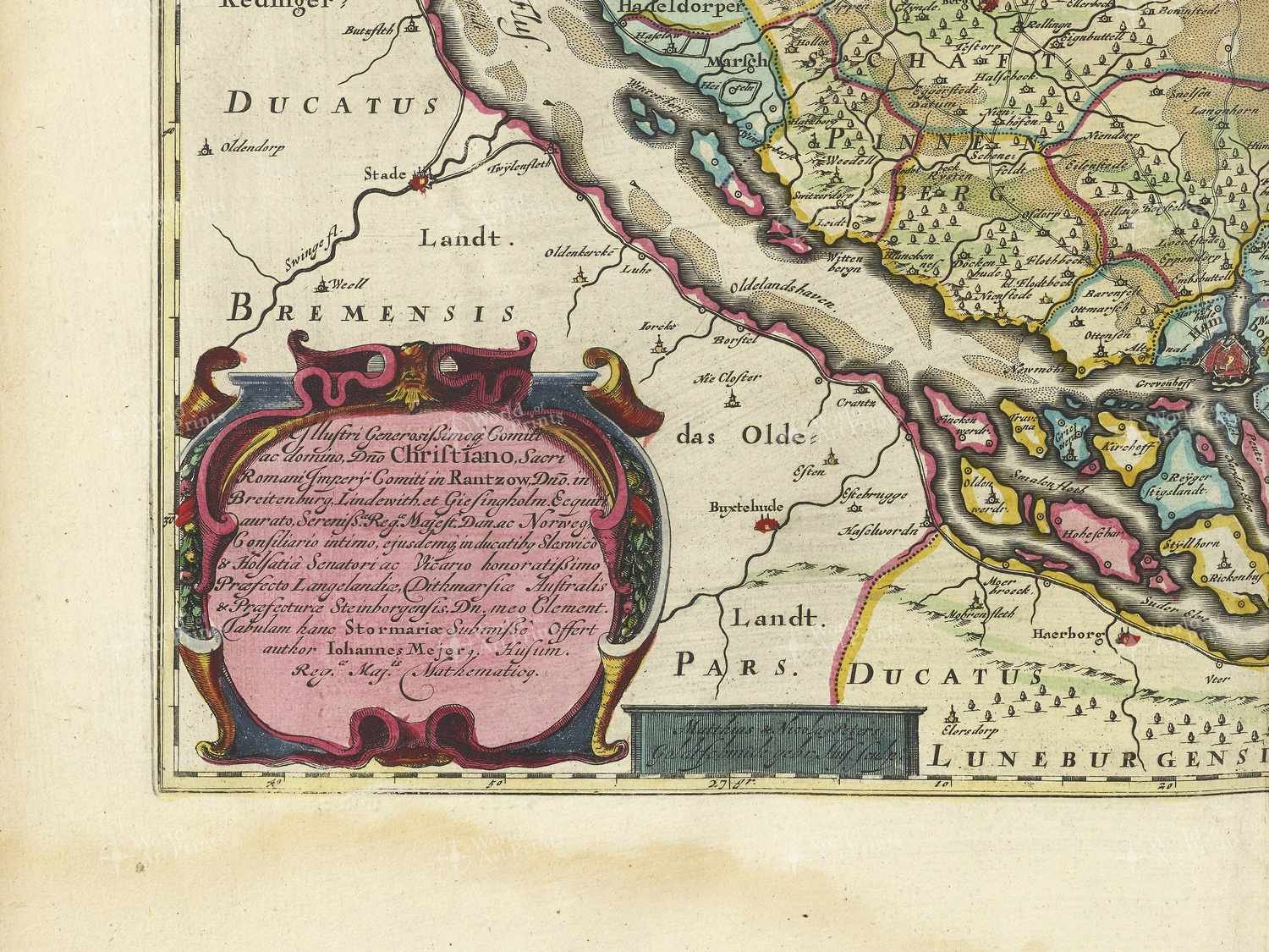 Map bottom left quadrant