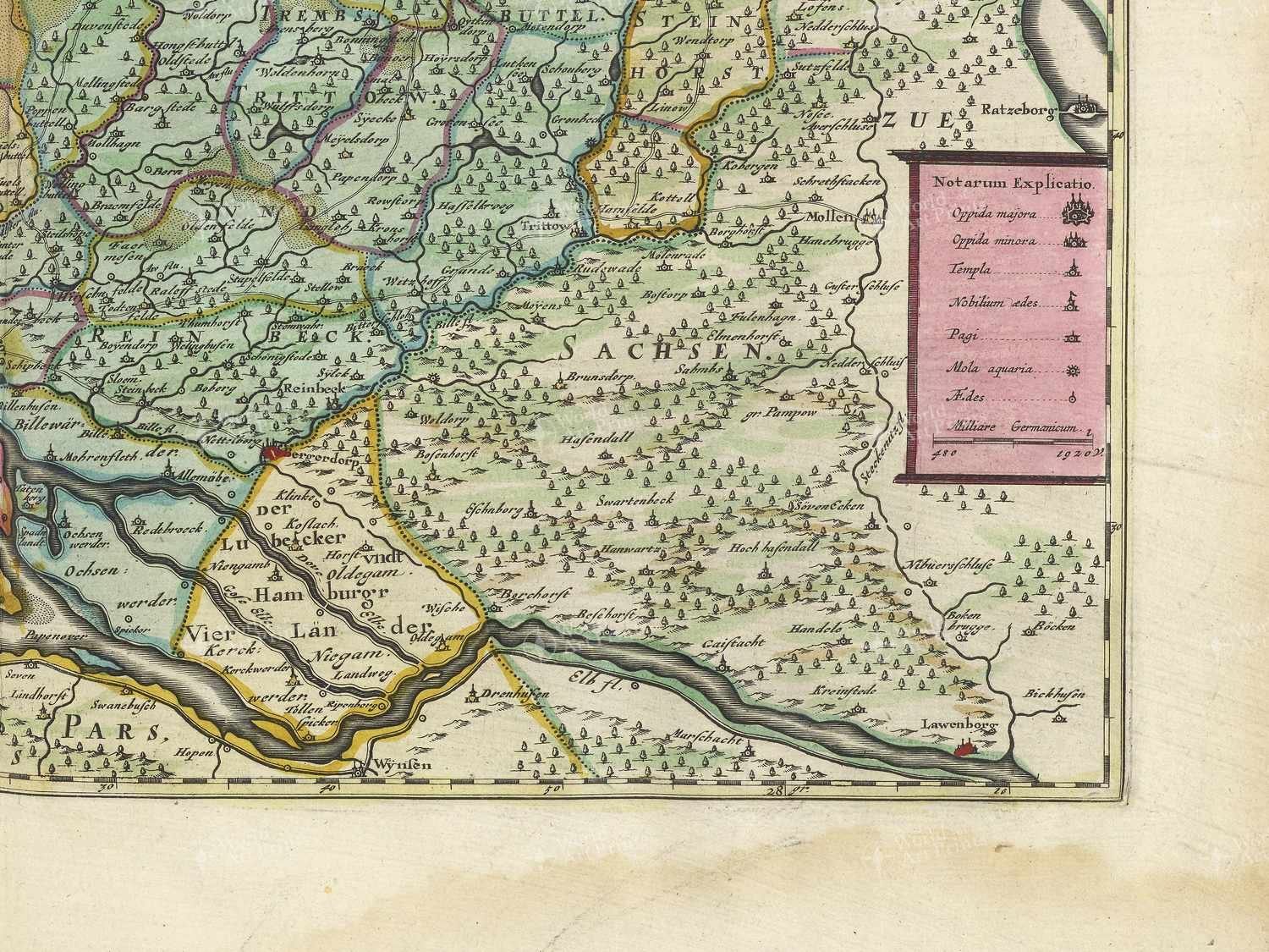 Map bottom right quadrant