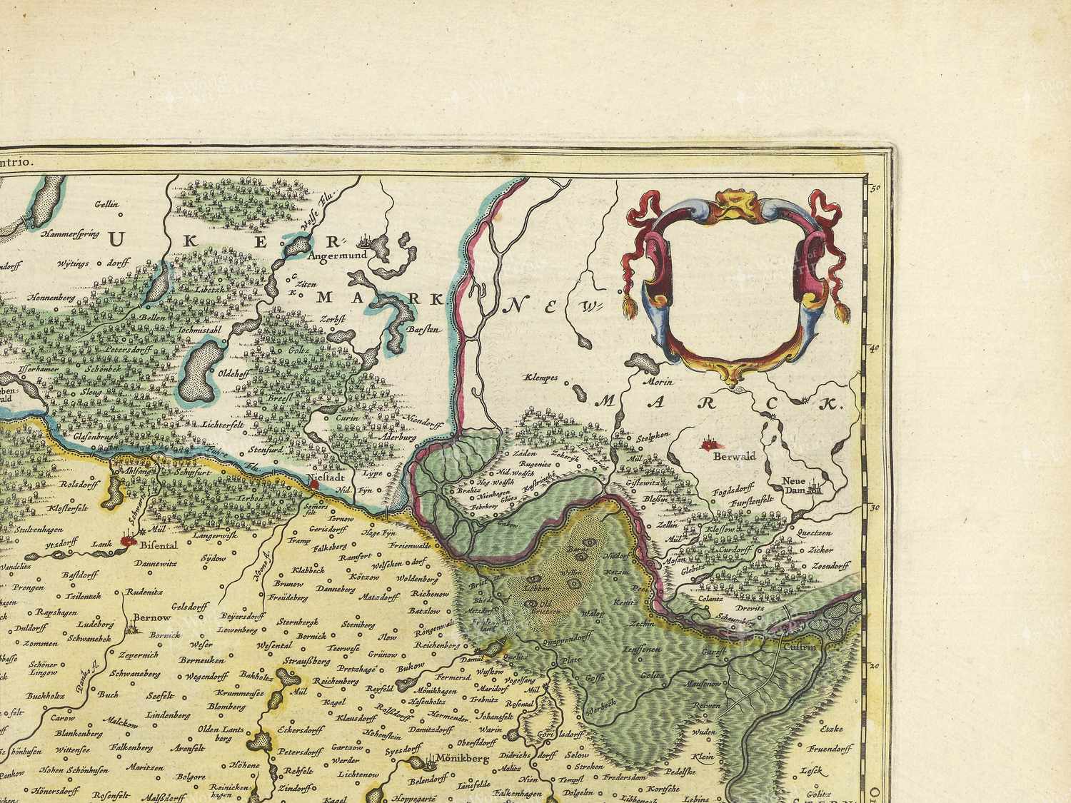 Map top right quadrant
