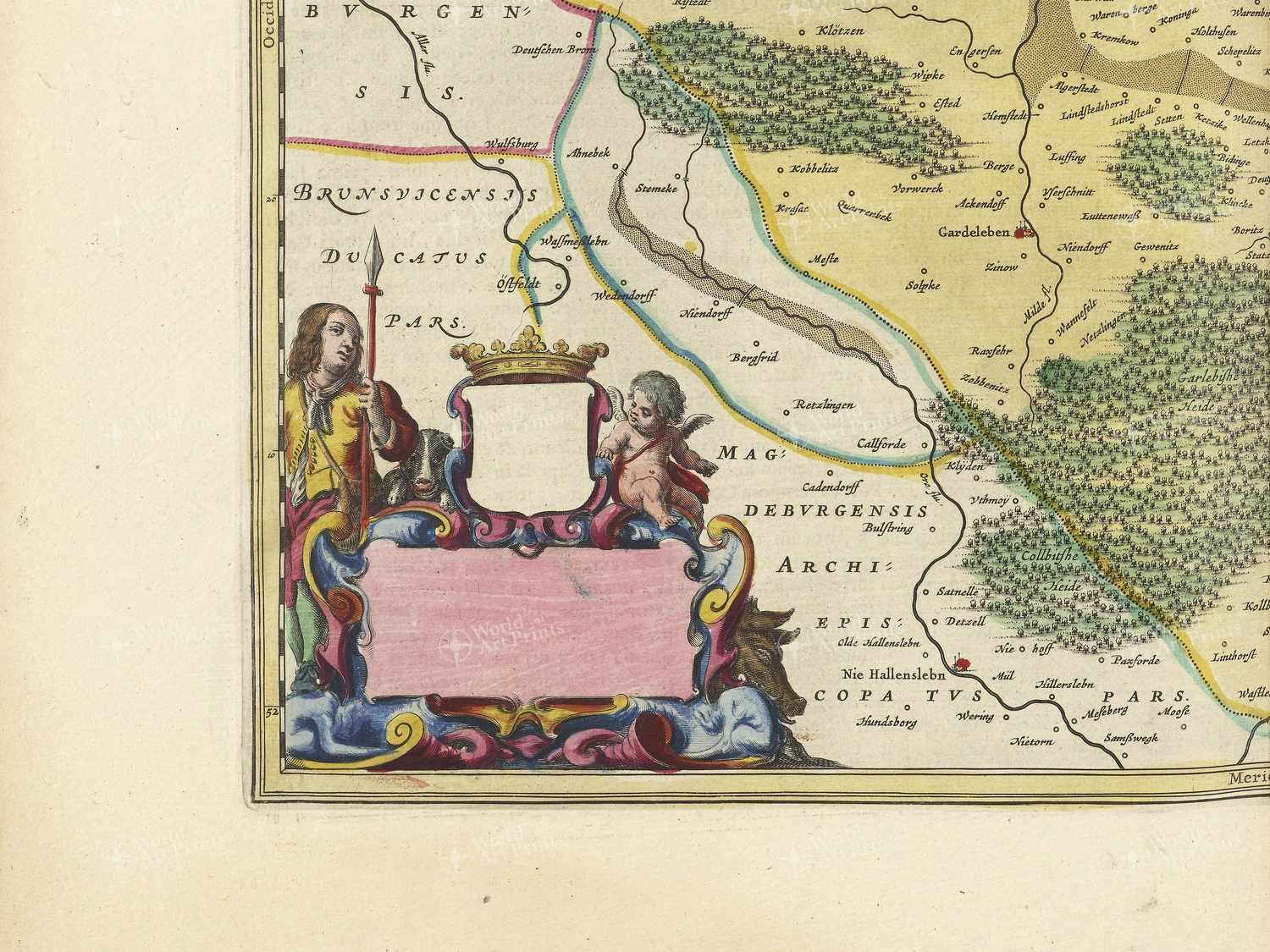 Map bottom left quadrant