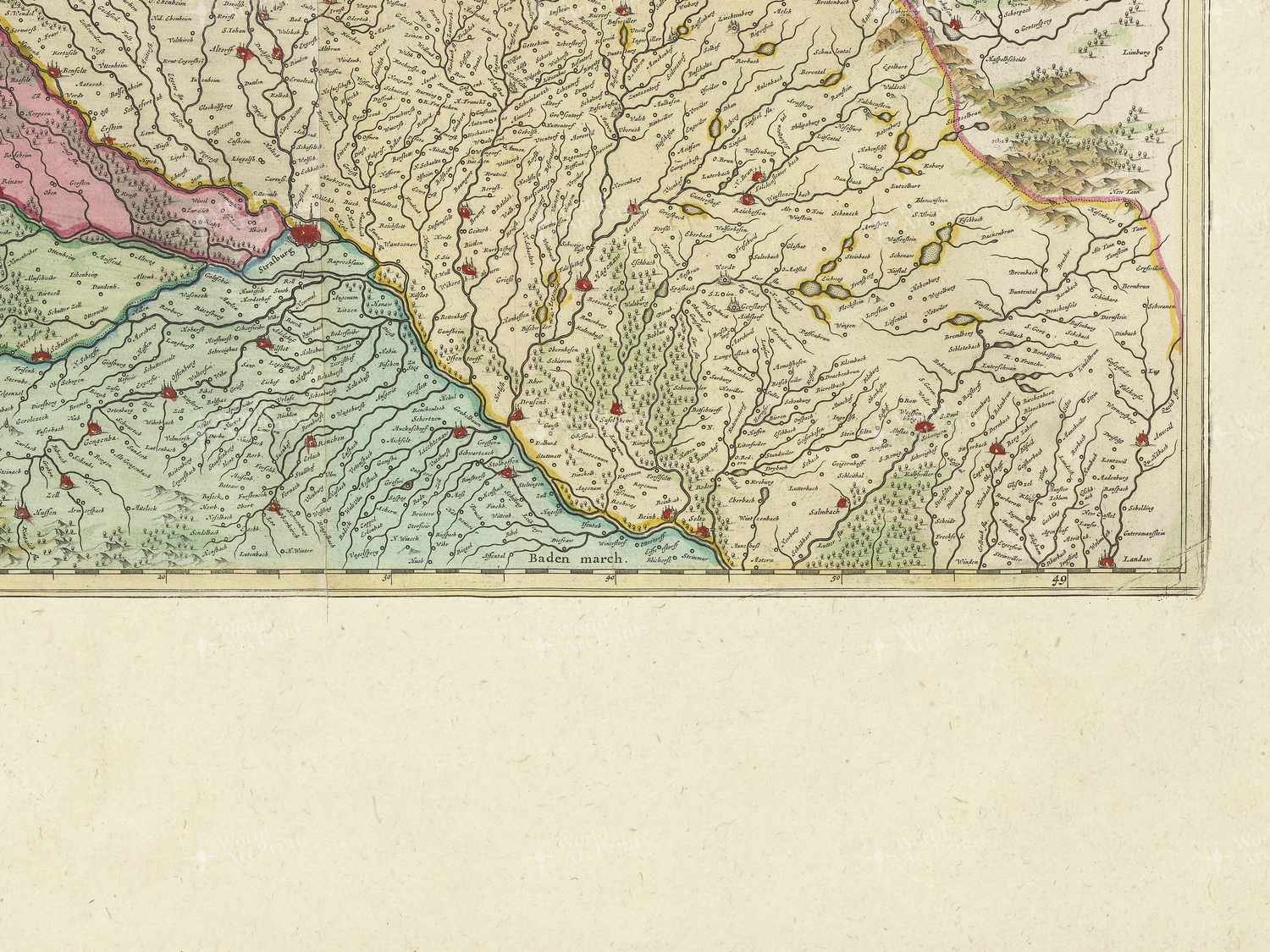 Map bottom right quadrant