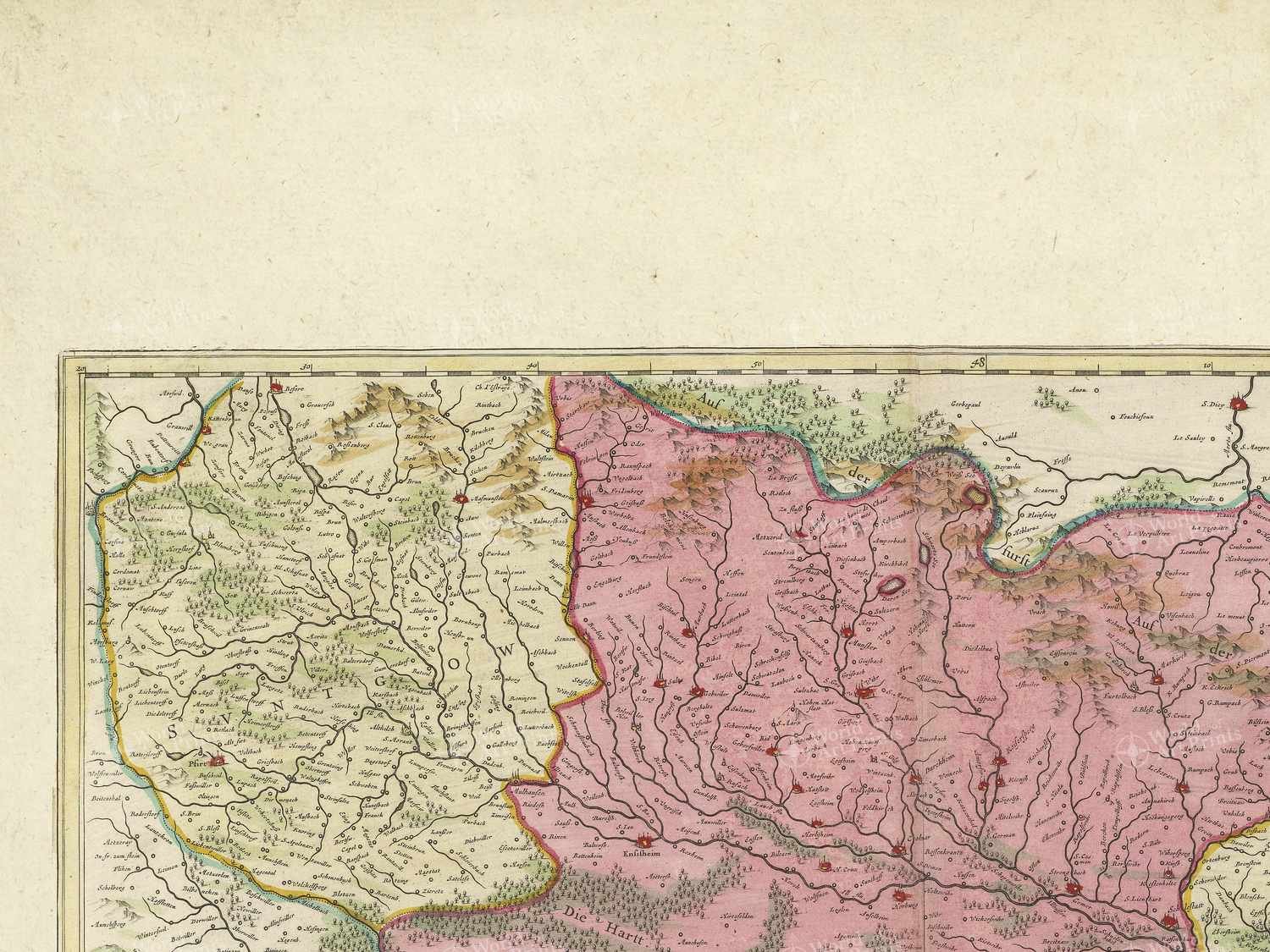 Map top left quadrant