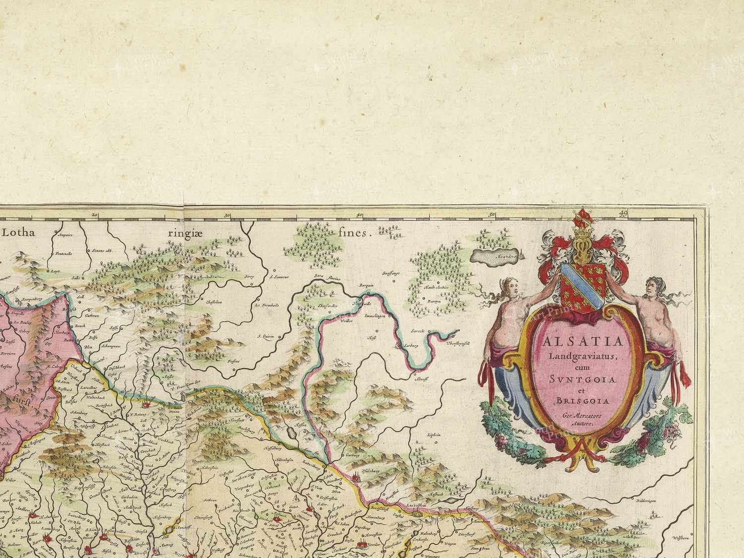 Map top right quadrant