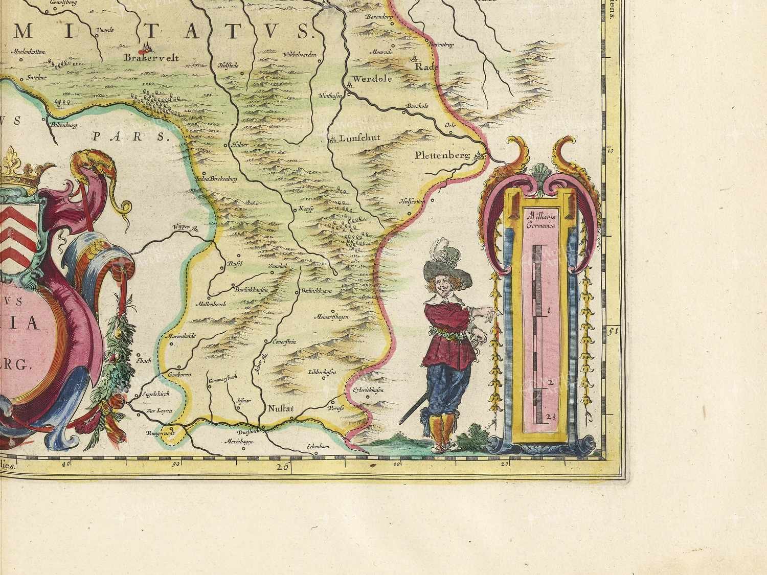 Map bottom right quadrant