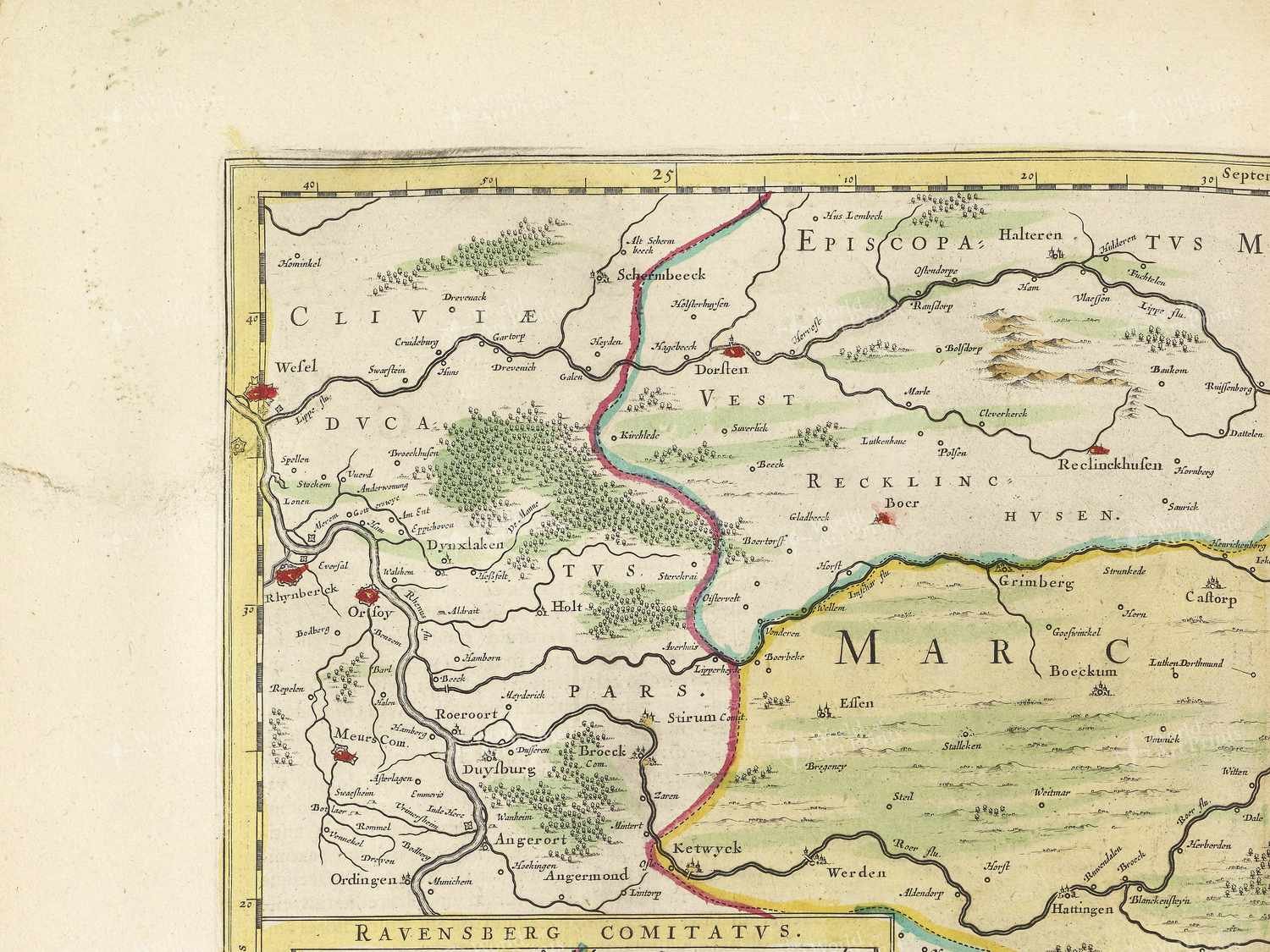 Map top left quadrant