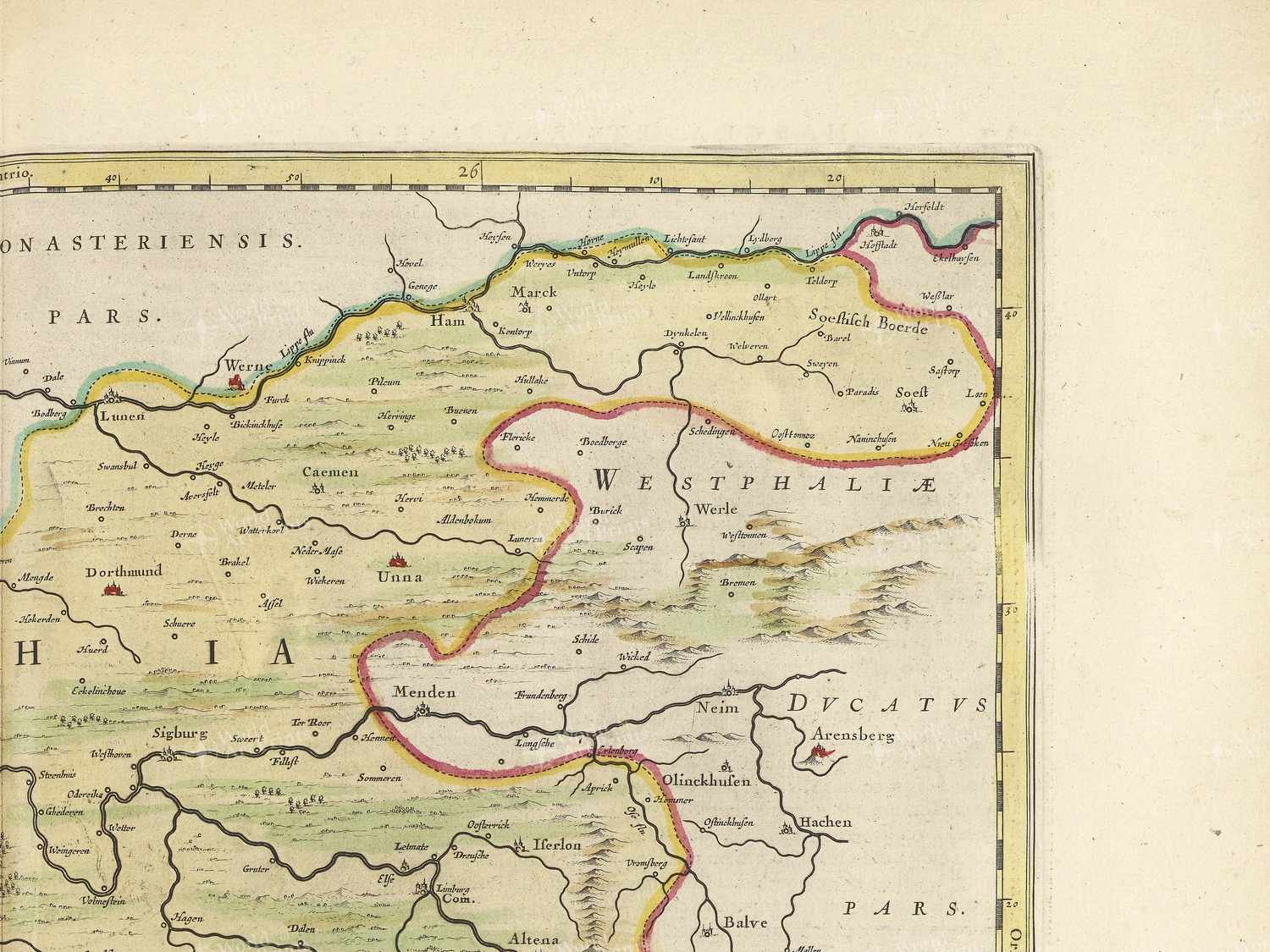 Map top right quadrant