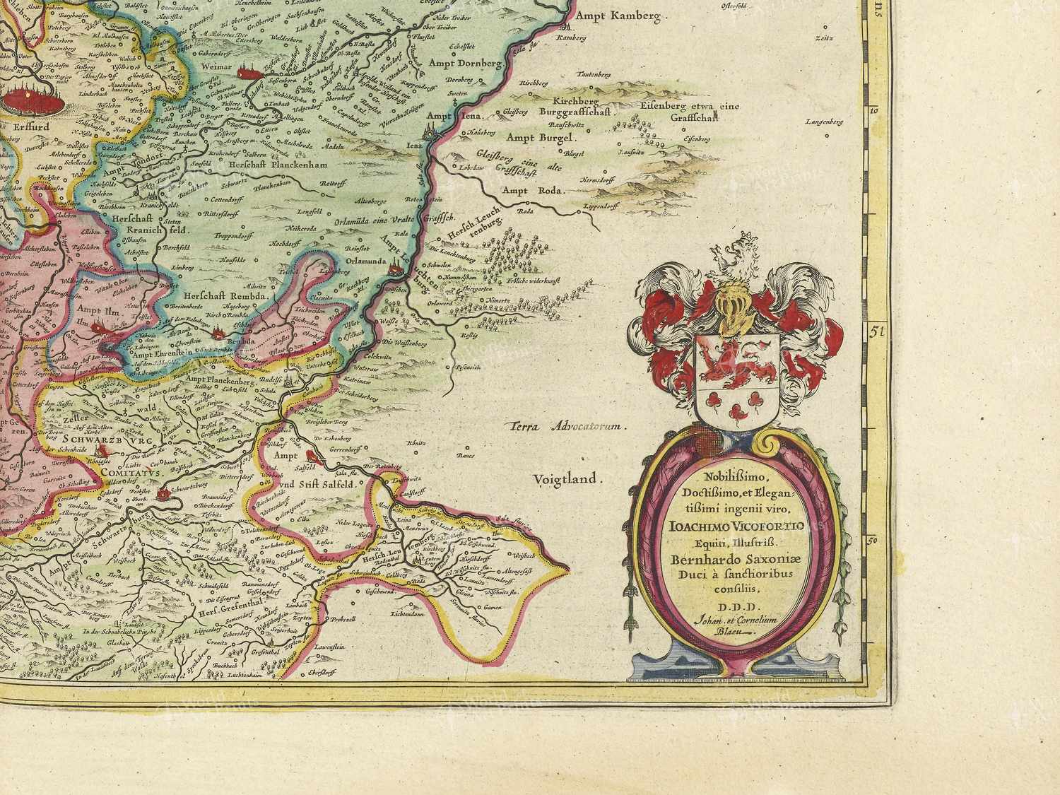 Map bottom right quadrant