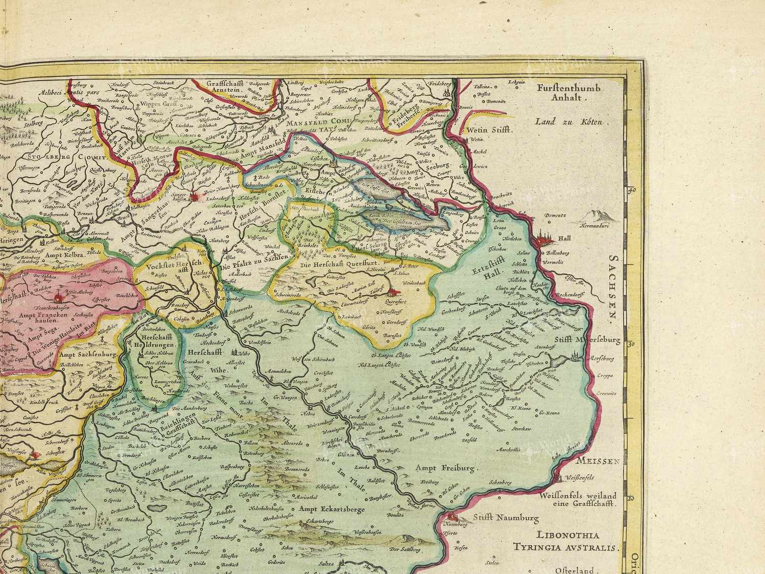 Map top right quadrant