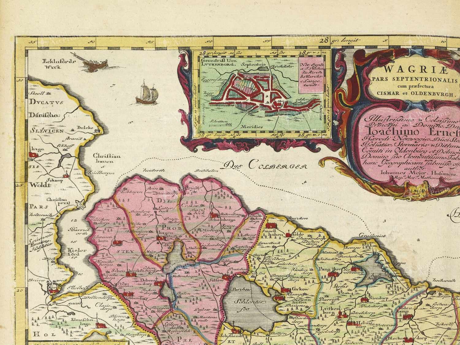 Map top left quadrant