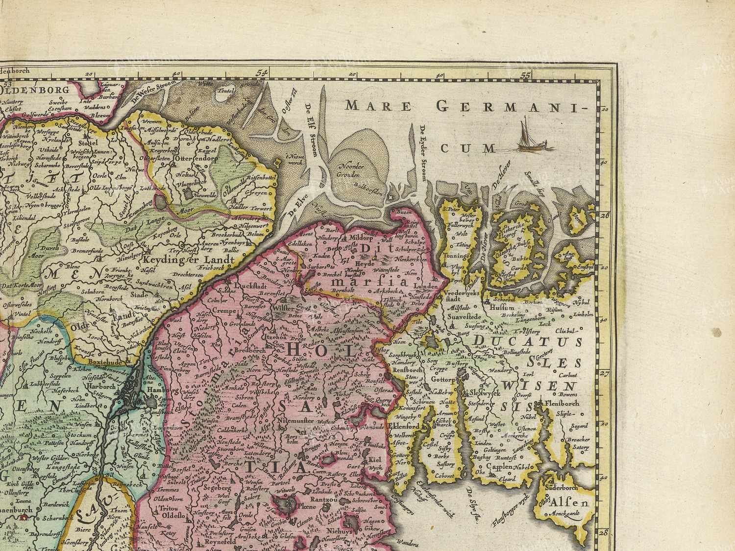 Map top right quadrant