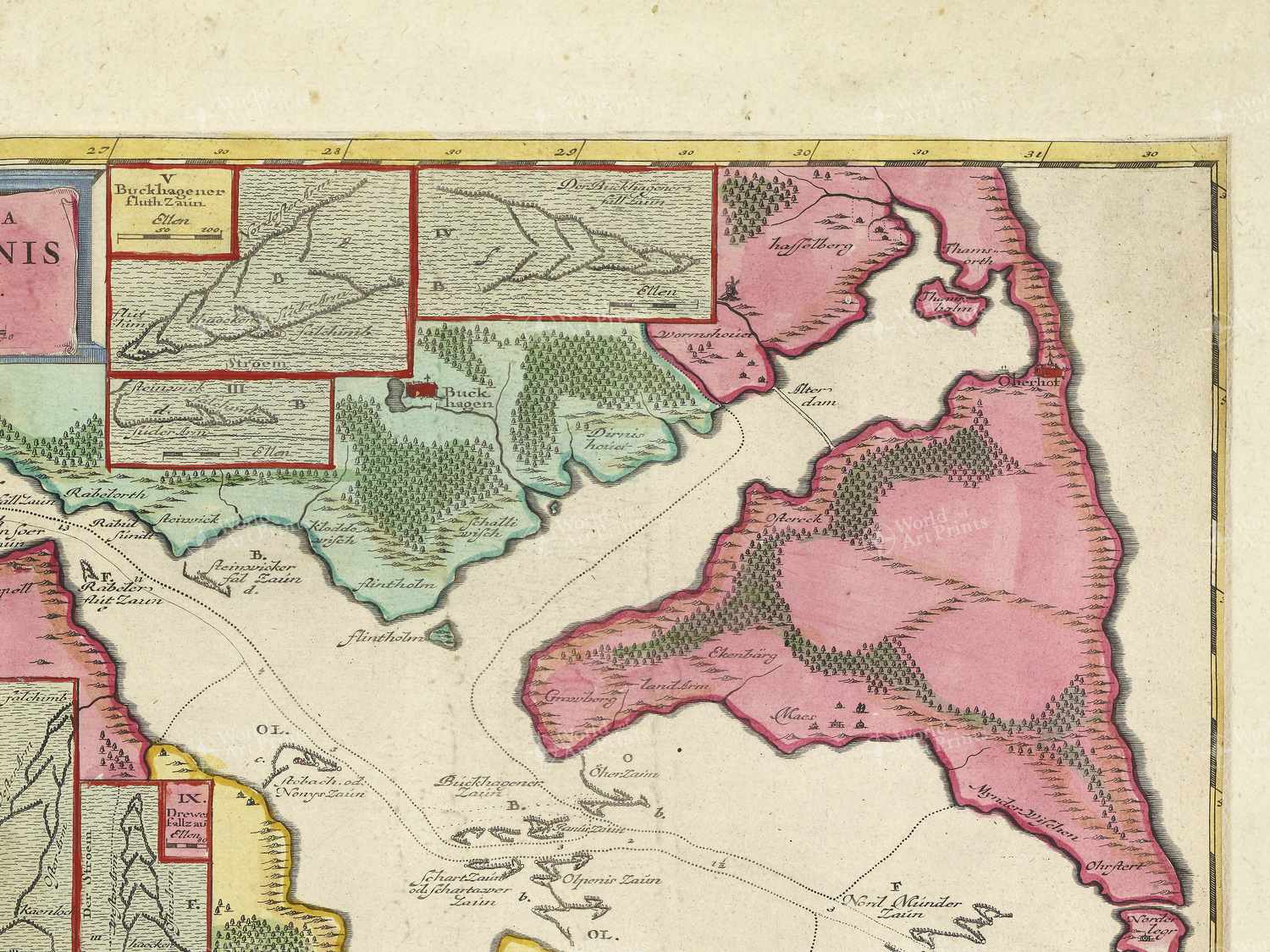 Map top right quadrant