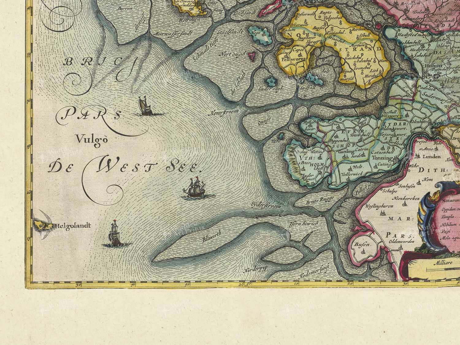 Map bottom left quadrant