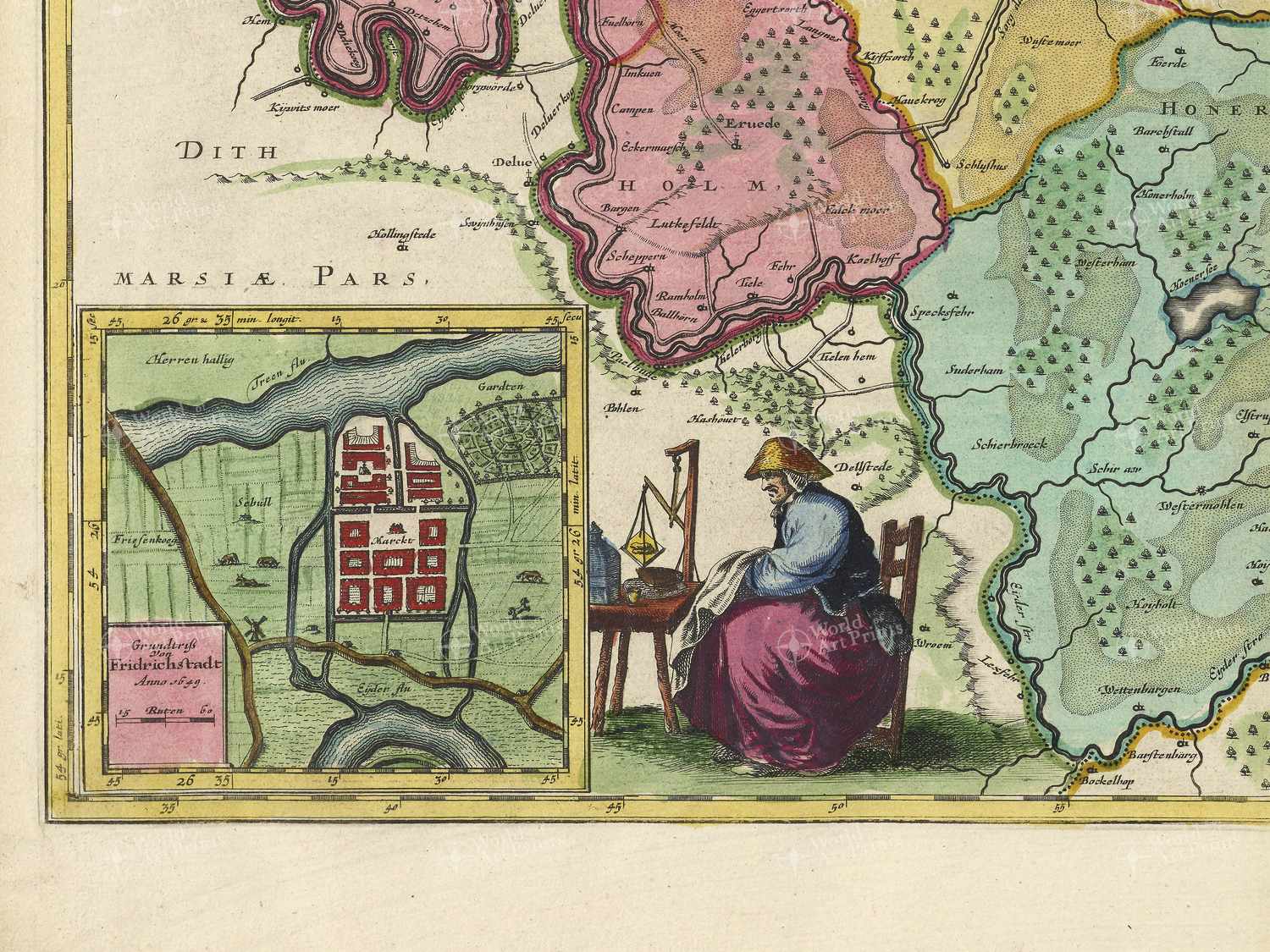 Map bottom left quadrant