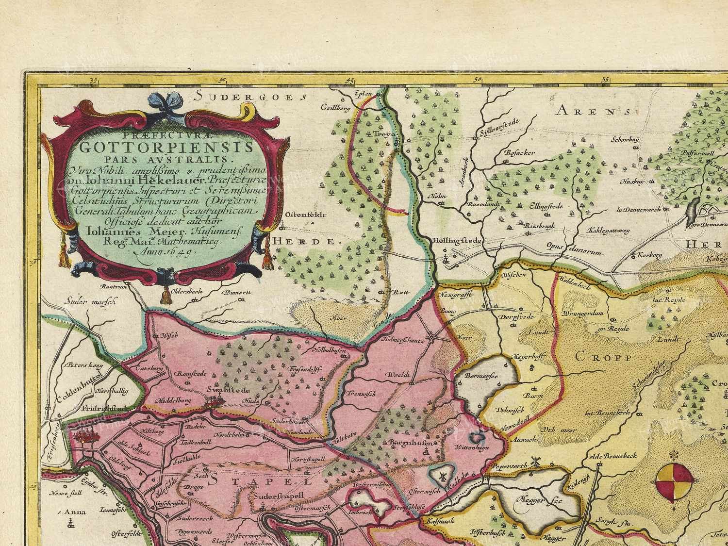 Map top left quadrant