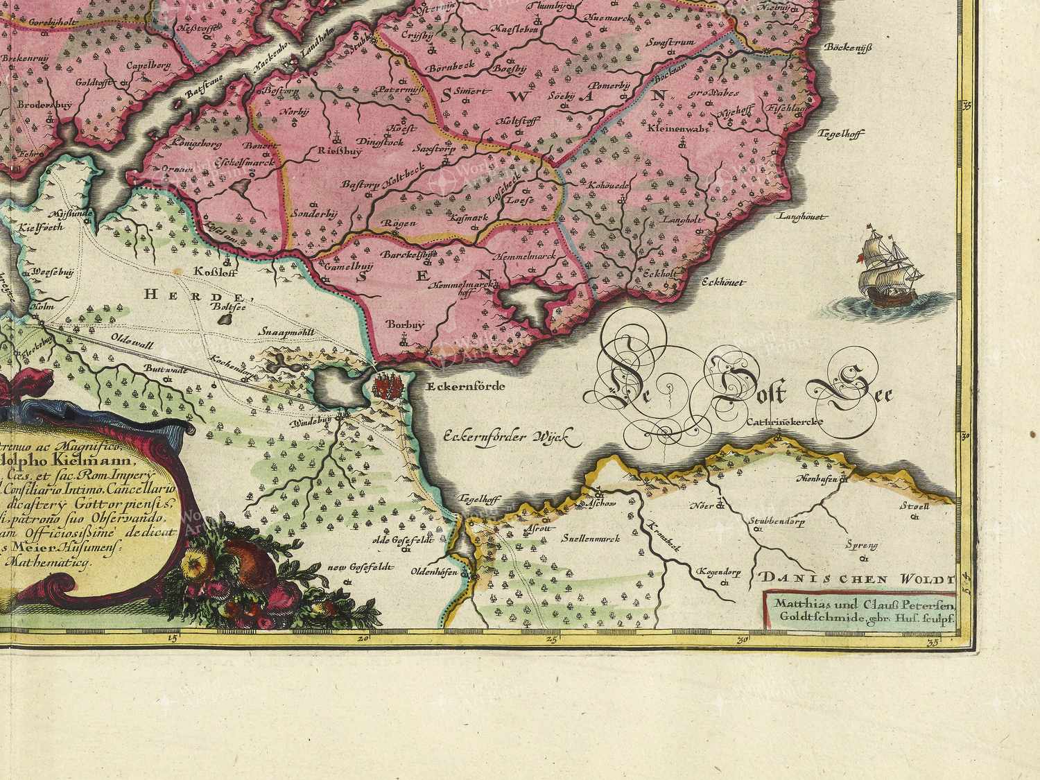 Map bottom right quadrant